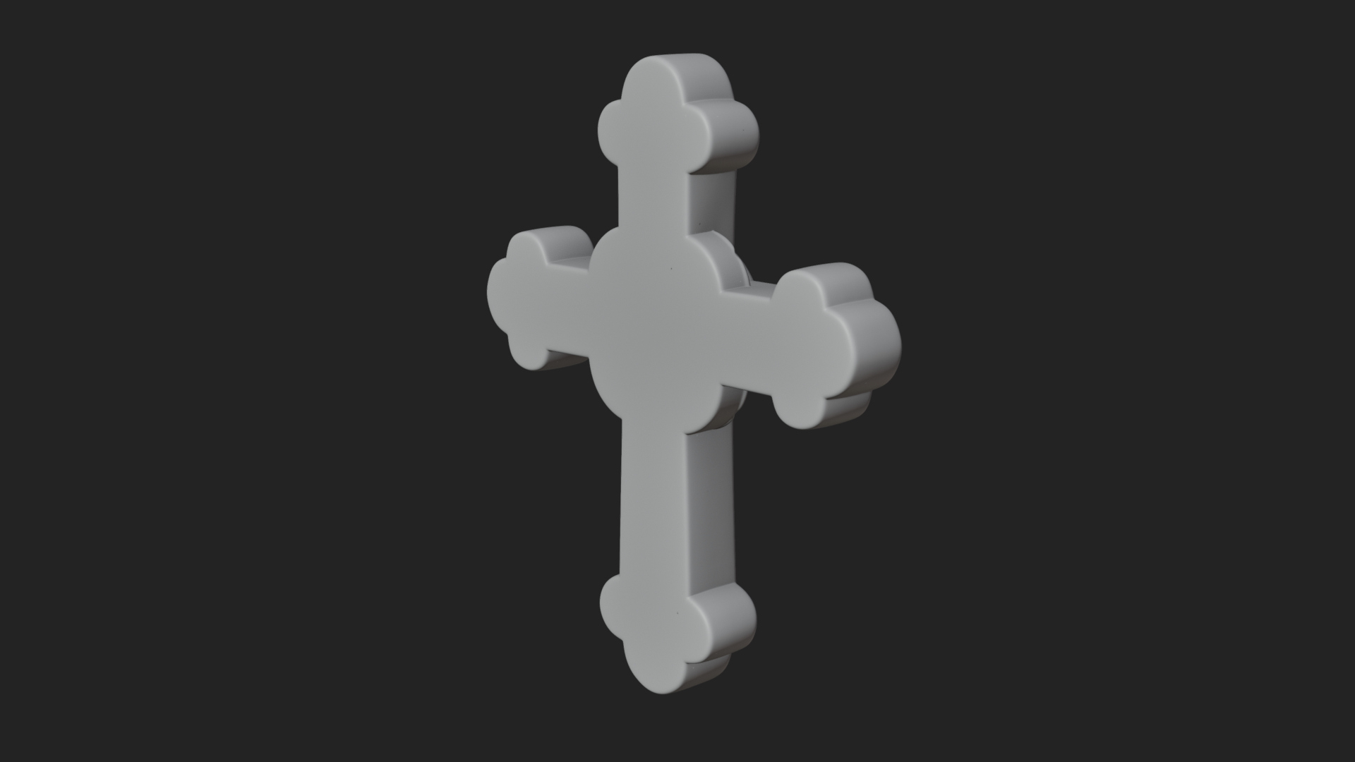 Carved Relief Wall Cross Design 245 3D Print Model 3D Model