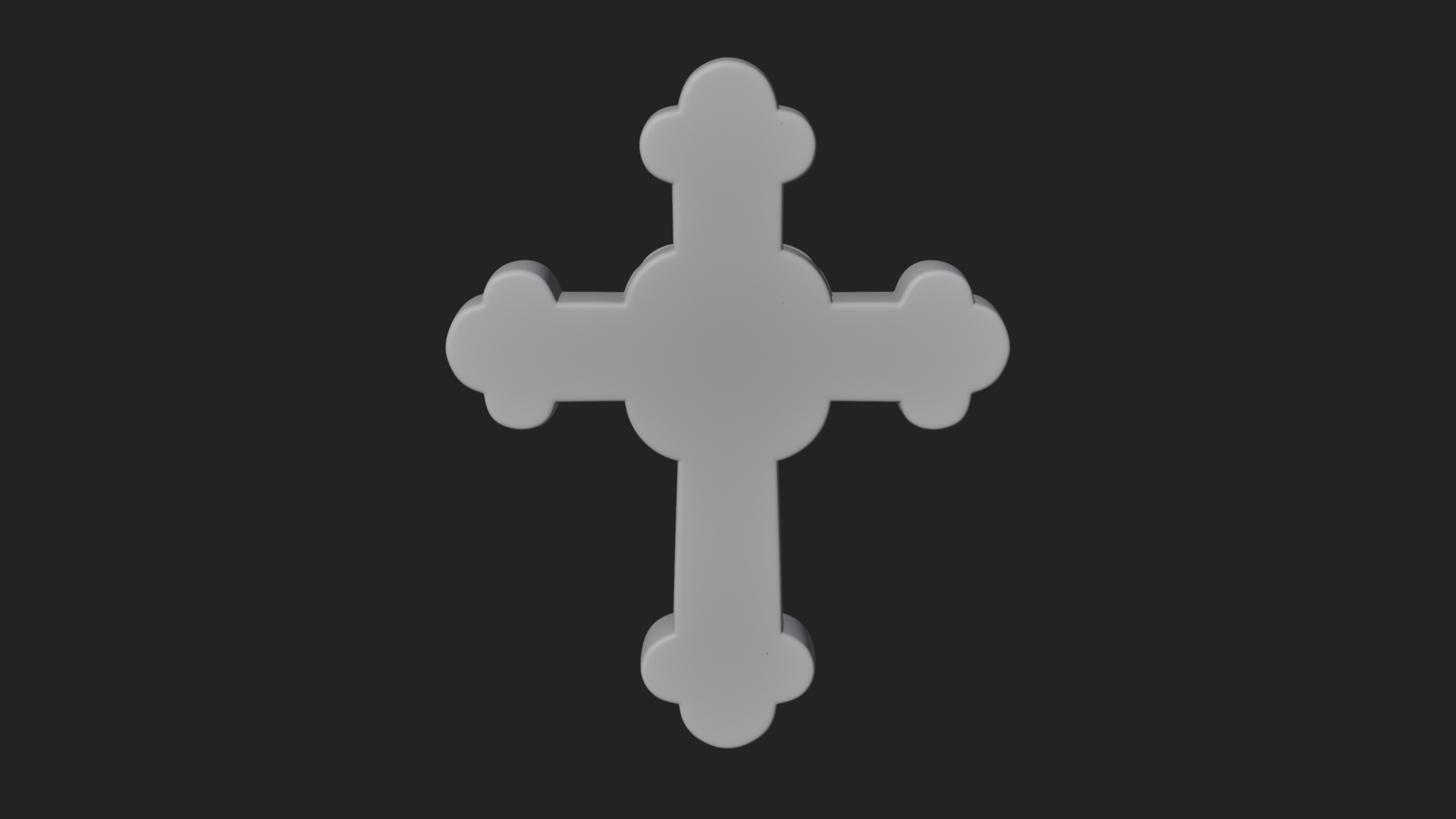 Carved Relief Wall Cross Design 245 3D Print Model 3D Model