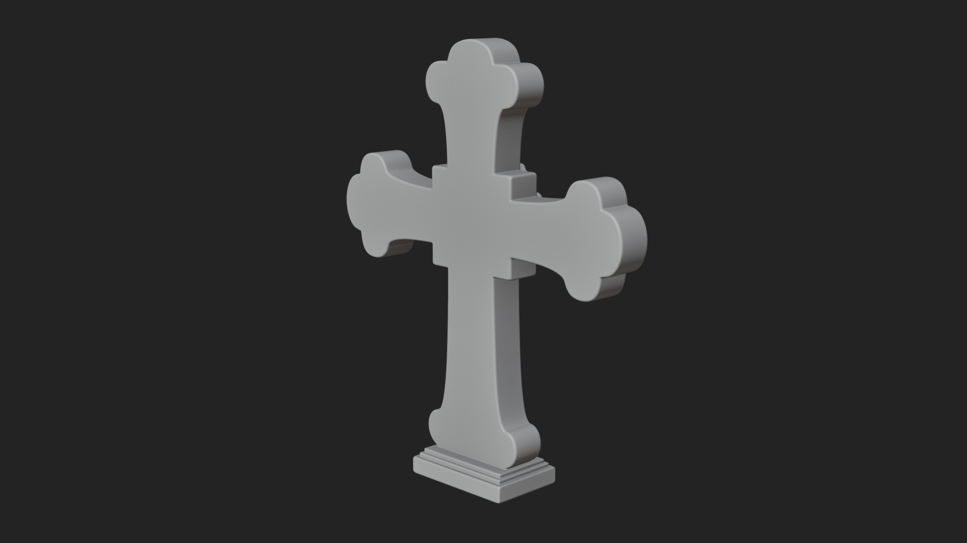 Carved Relief Wall Cross Design 246 3D Print Model 3D Model