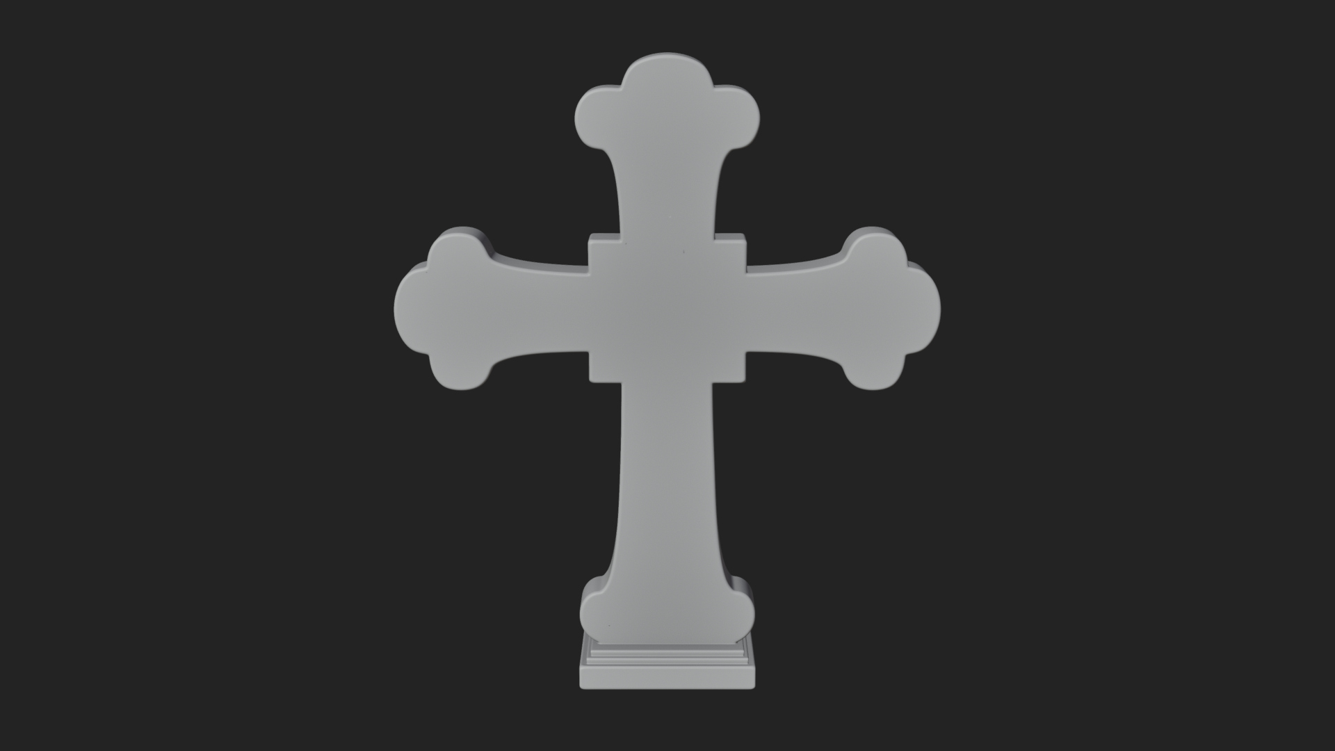 Carved Relief Wall Cross Design 246 3D Print Model 3D Model