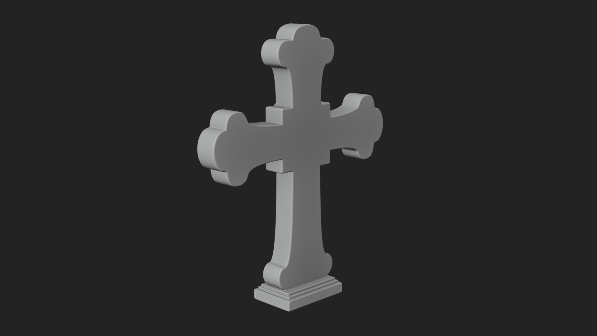 Carved Relief Wall Cross Design 246 3D Print Model 3D Model