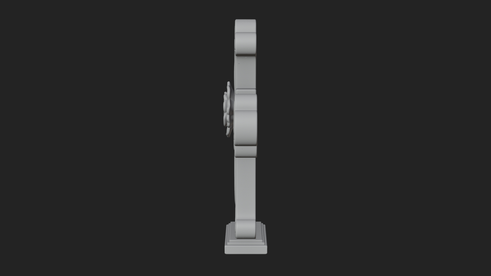 Carved Relief Wall Cross Design 246 3D Print Model 3D Model