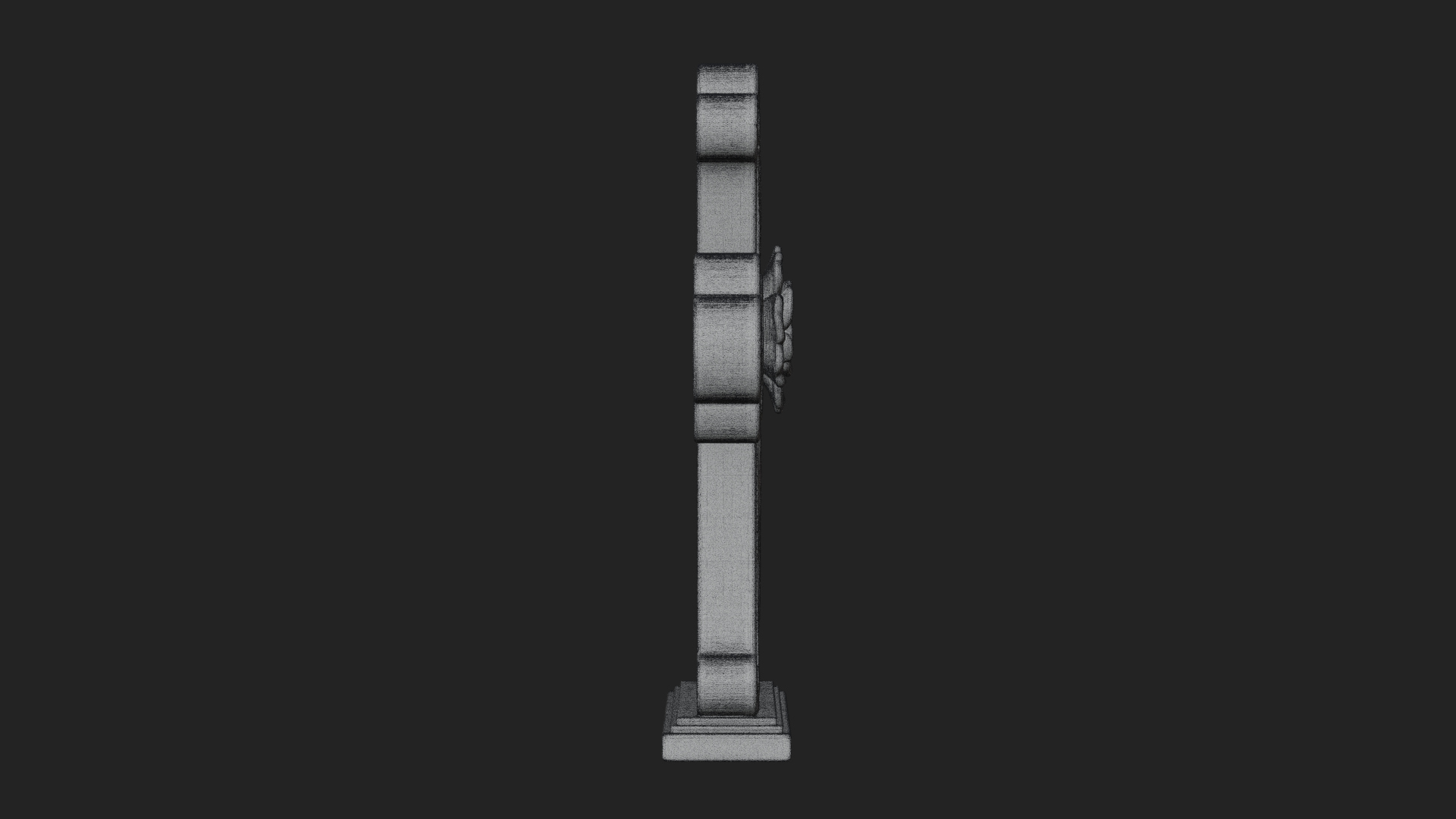 Carved Relief Wall Cross Design 246 3D Print Model 3D Model