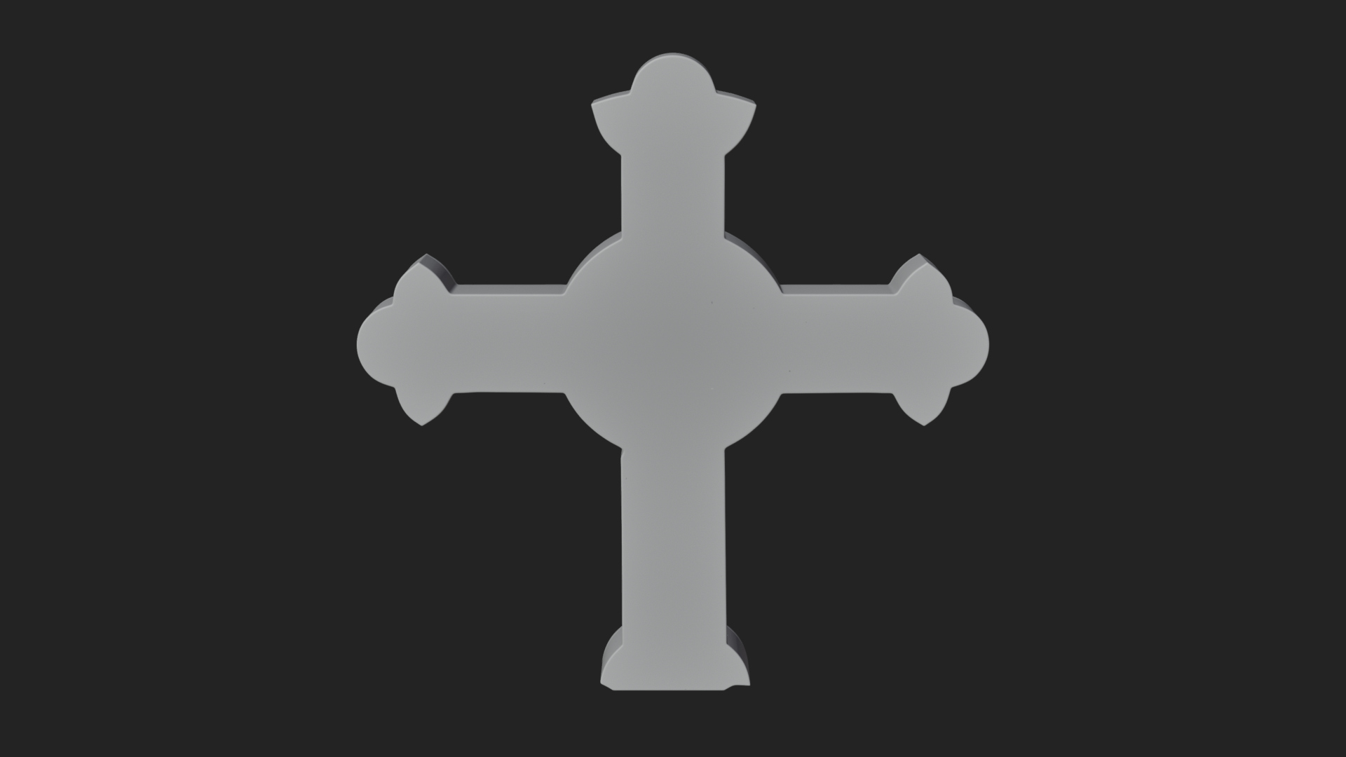 Carved Relief Wall Cross Design 248 3D Print Model 3D Model