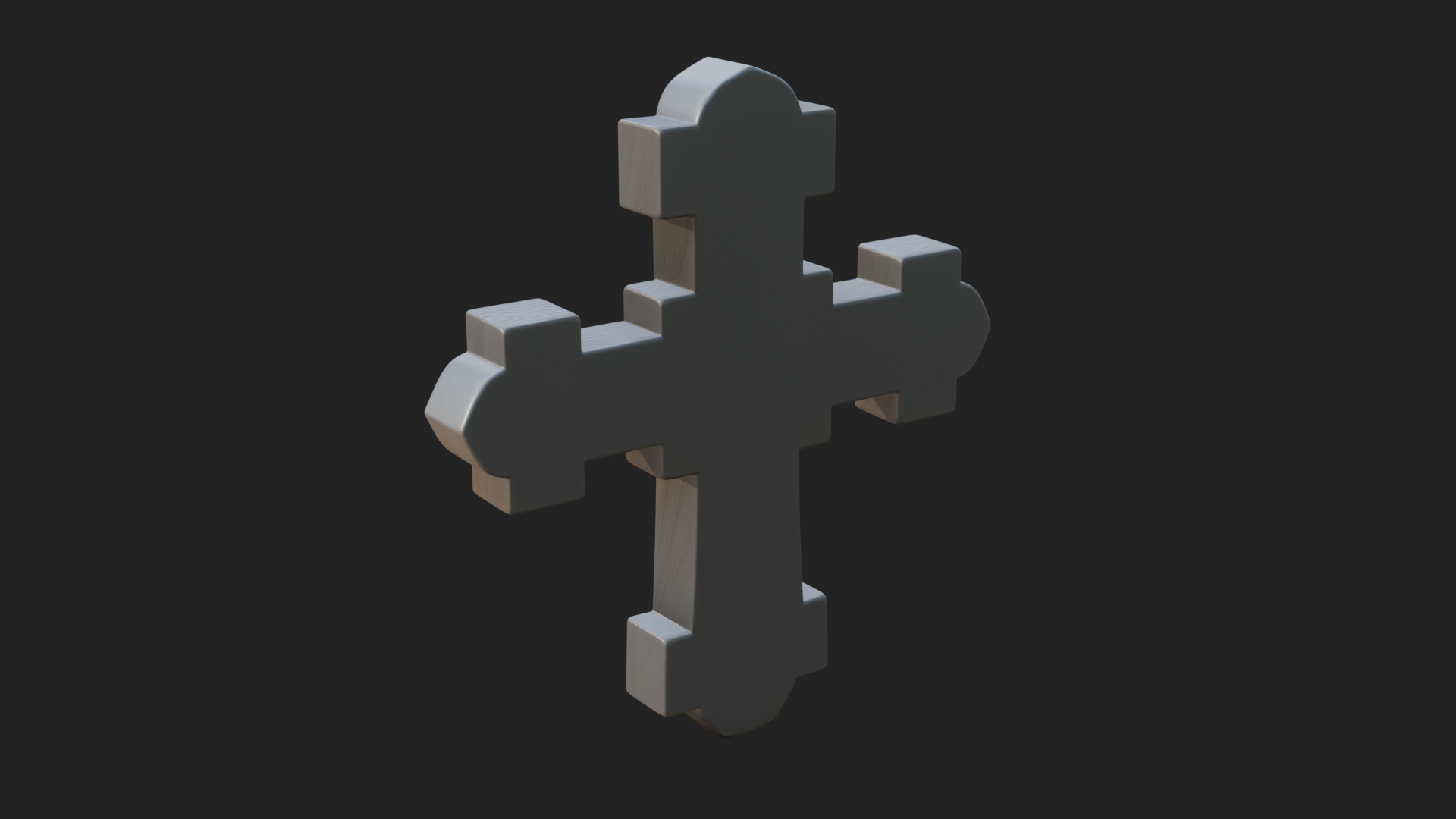 Carved Relief Wall Cross Design 25 3D Print Model 3D Model