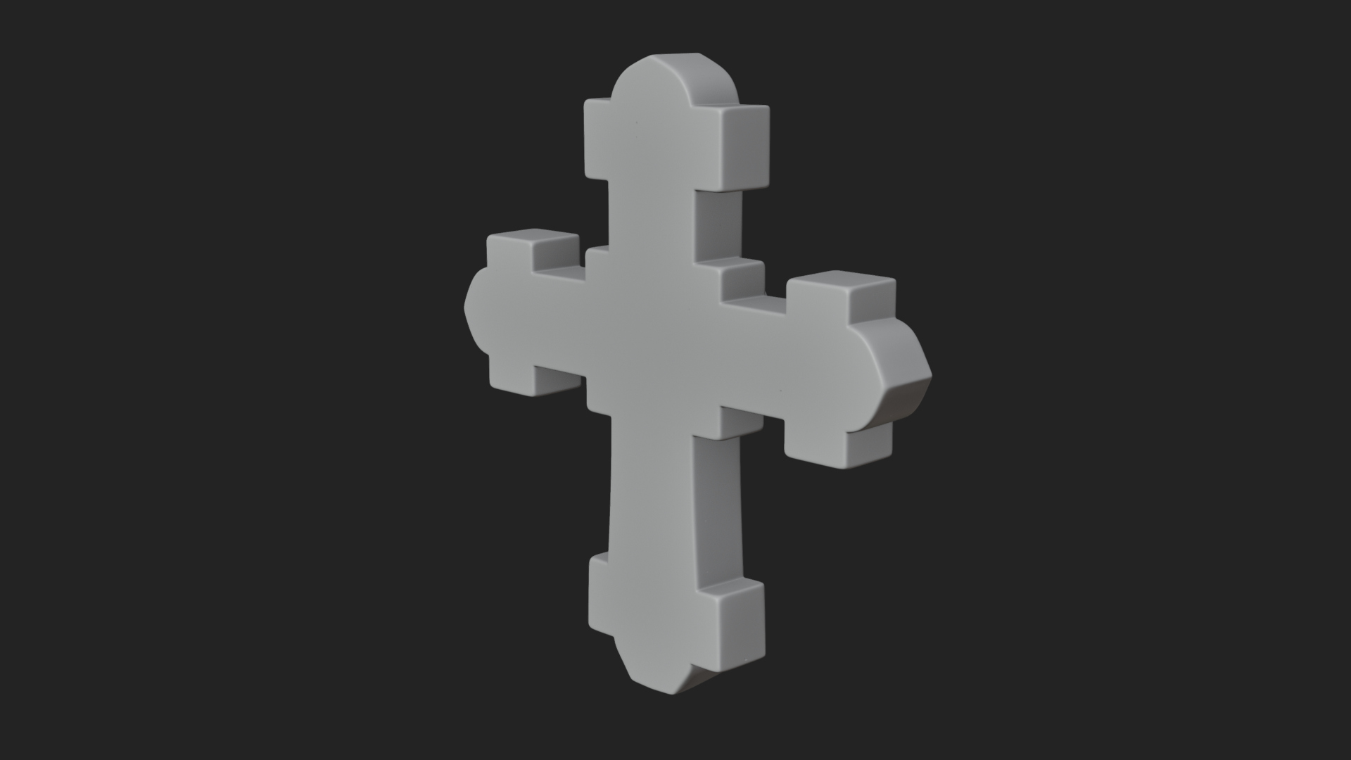 Carved Relief Wall Cross Design 25 3D Print Model 3D Model