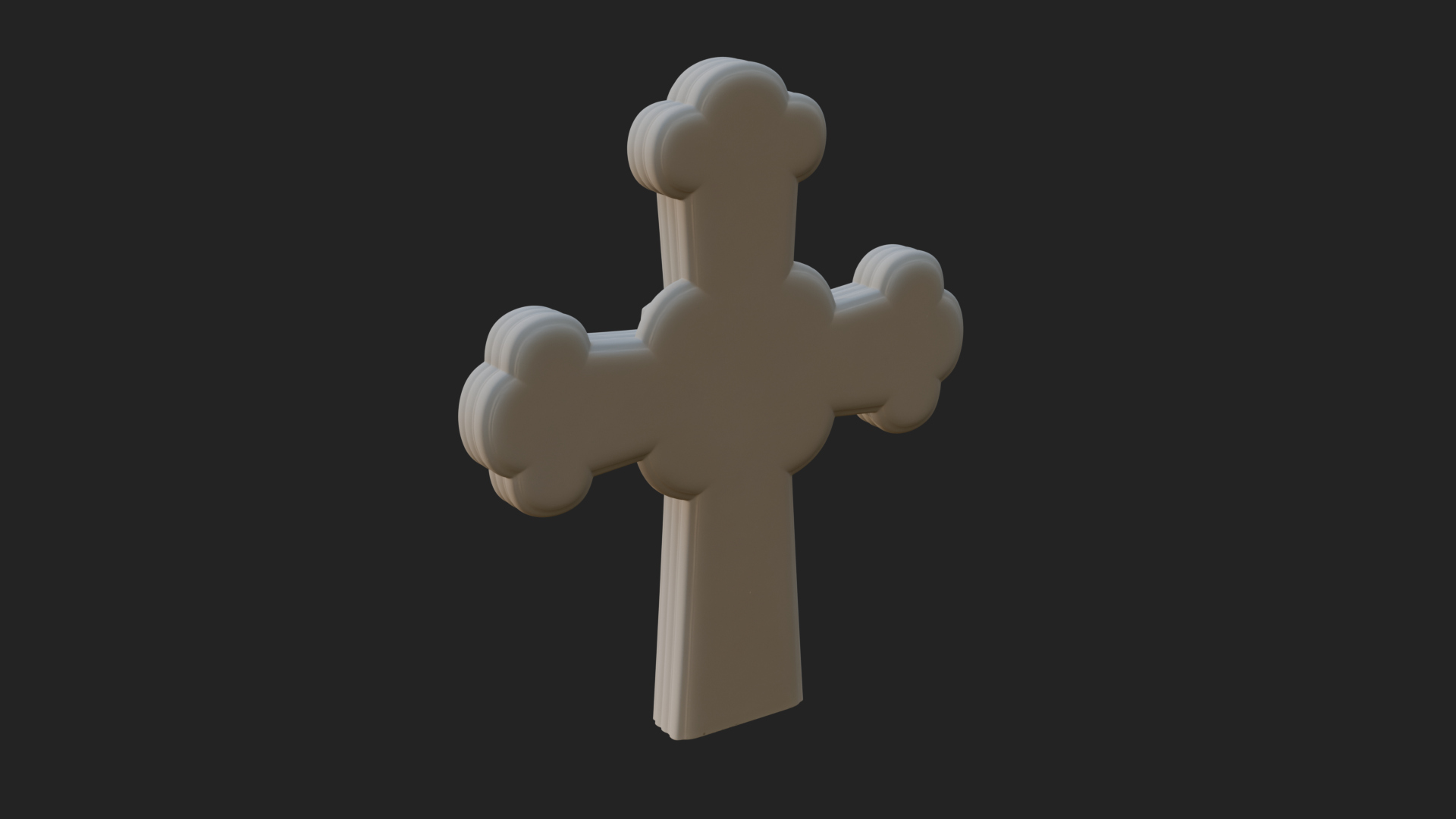 Carved Relief Wall Cross Design 250 3D Print Model 3D Model