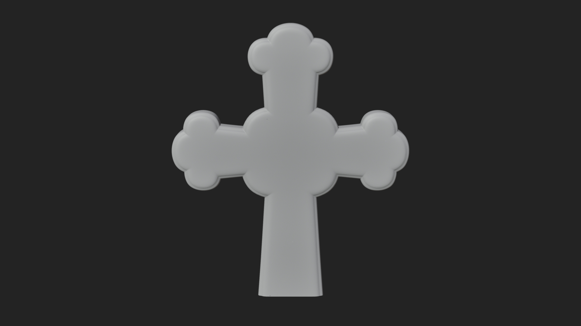Carved Relief Wall Cross Design 250 3D Print Model 3D Model