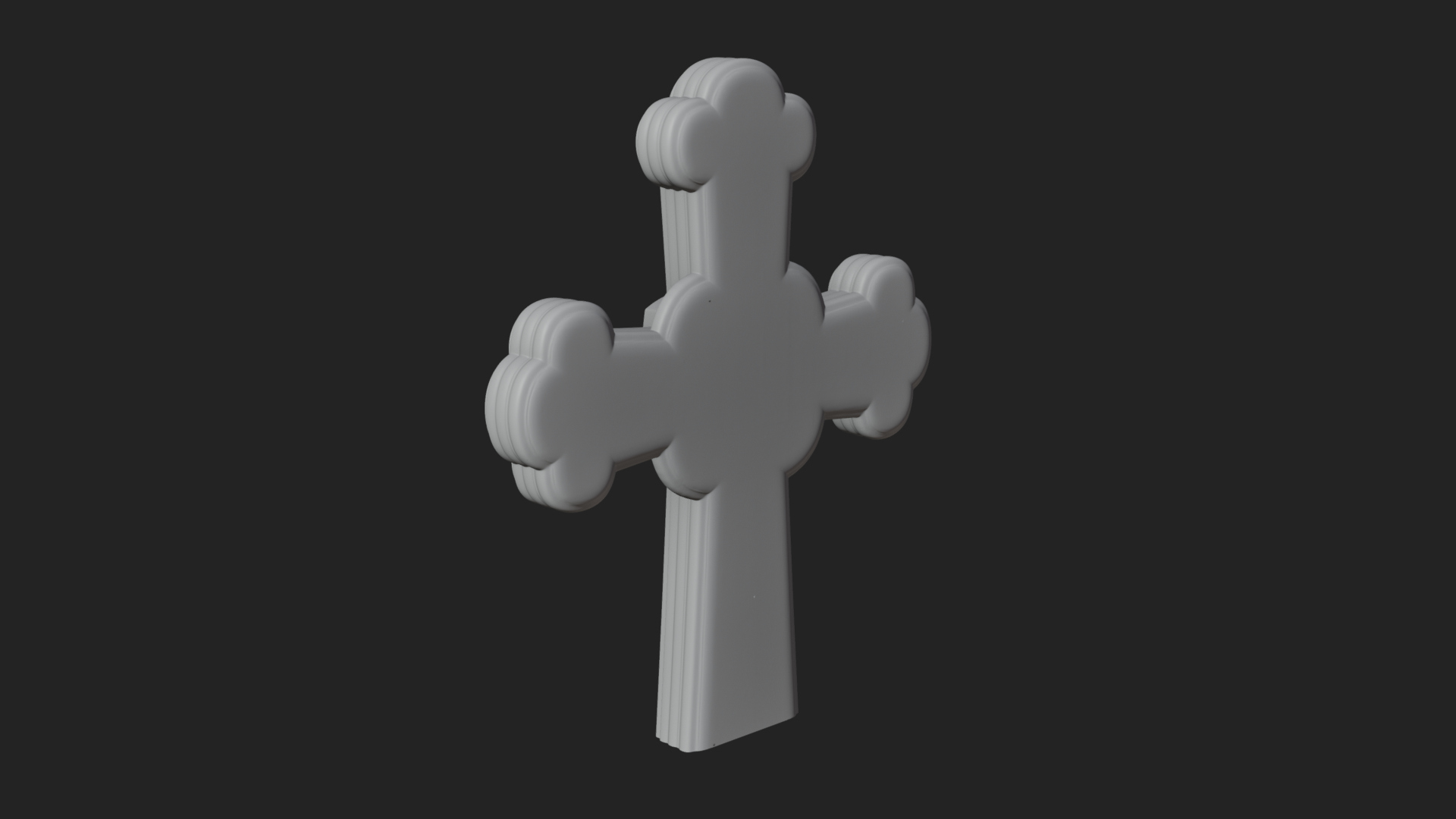 Carved Relief Wall Cross Design 250 3D Print Model 3D Model
