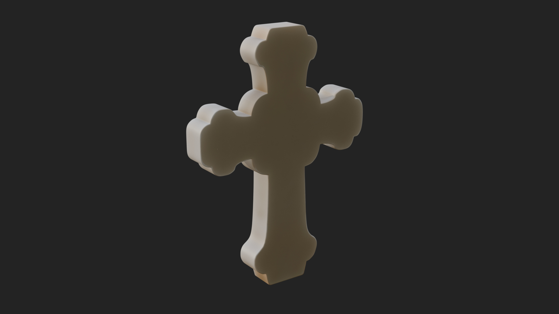 Carved Relief Wall Cross Design 253 3D Print Model 3D Model
