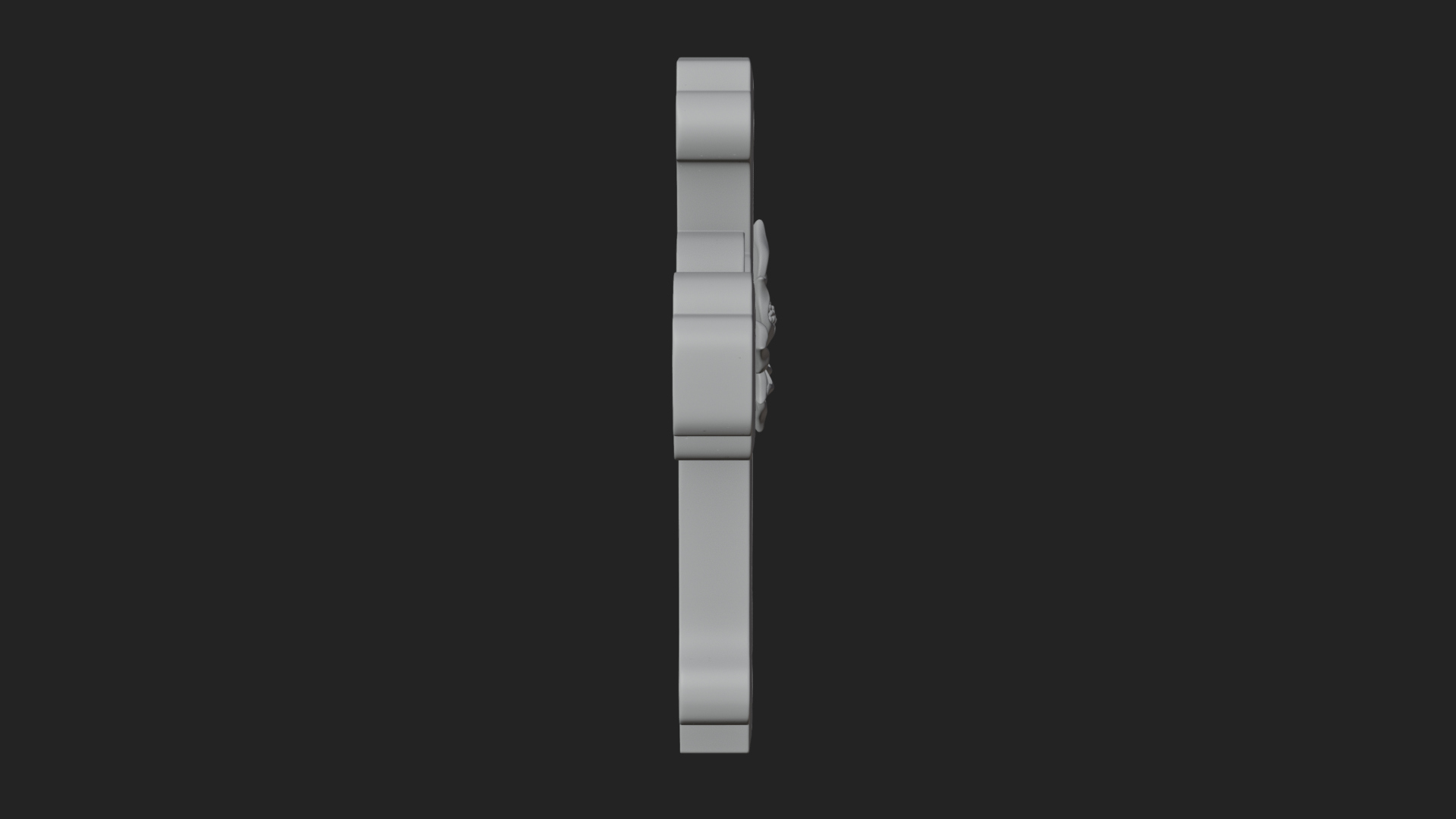 Carved Relief Wall Cross Design 253 3D Print Model 3D Model