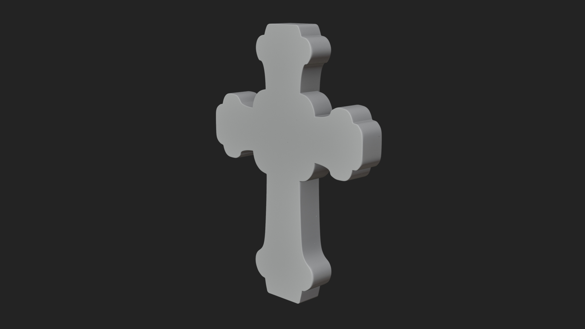 Carved Relief Wall Cross Design 253 3D Print Model 3D Model