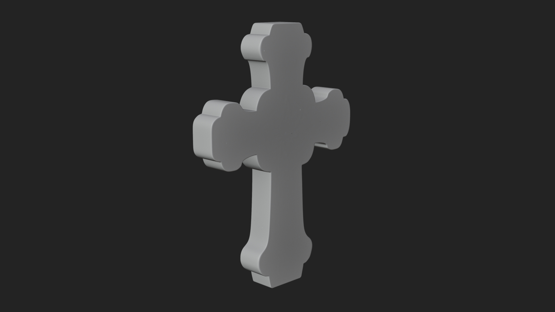 Carved Relief Wall Cross Design 253 3D Print Model 3D Model