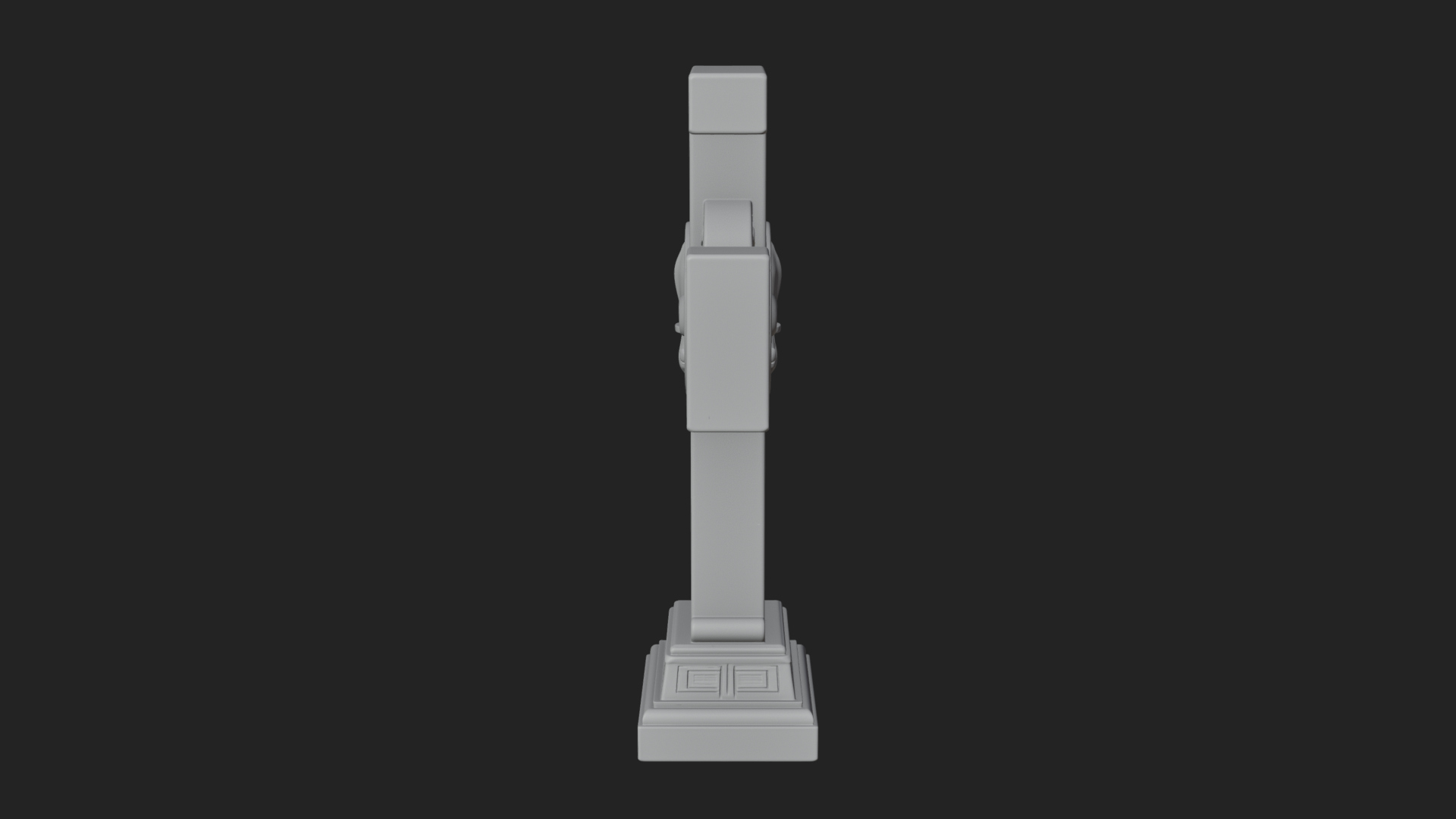 Carved Relief Wall Cross Design 256 3D Print Model 3D Model