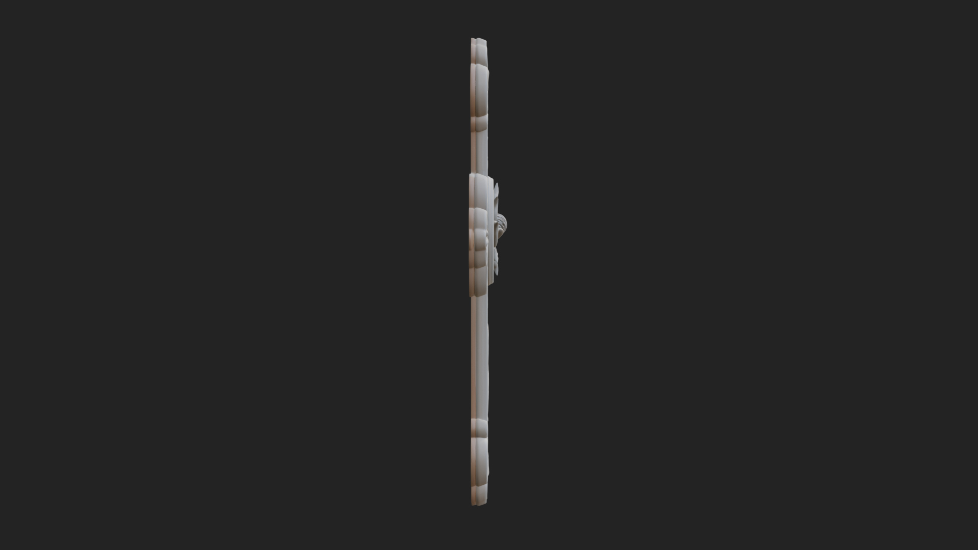 Carved Relief Wall Cross Design 257 3D Print Model 3D Model