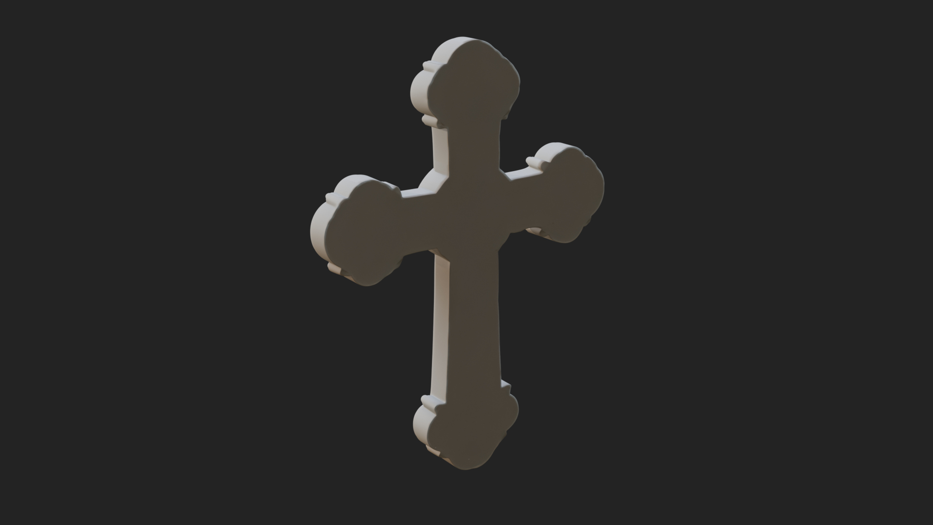 Carved Relief Wall Cross Design 258 3D Print Model 3D Model