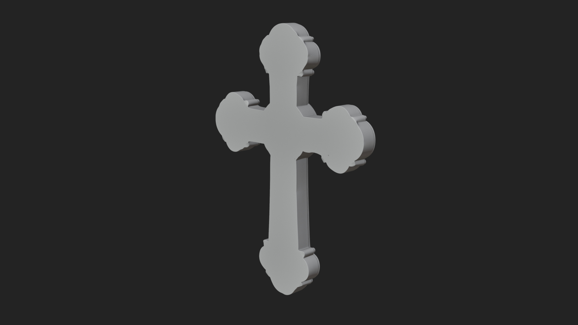 Carved Relief Wall Cross Design 258 3D Print Model 3D Model