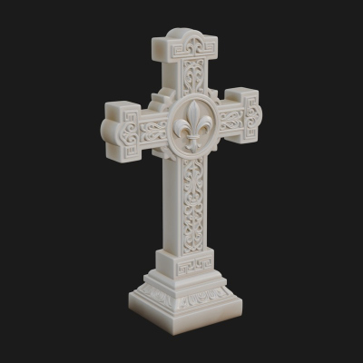 Carved Relief Wall Cross Design 259 3D Print Model