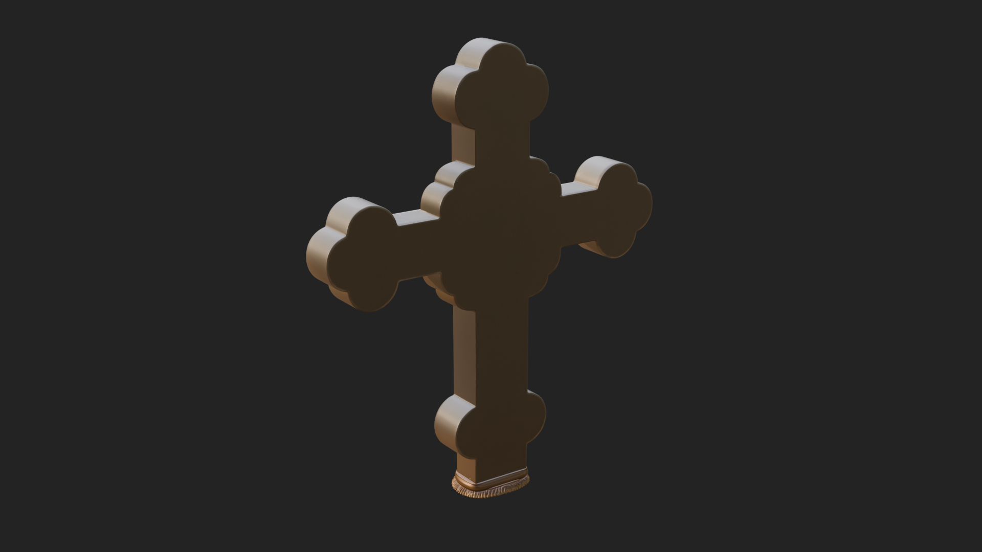 Carved Relief Wall Cross Design 26 3D Print Model 3D Model