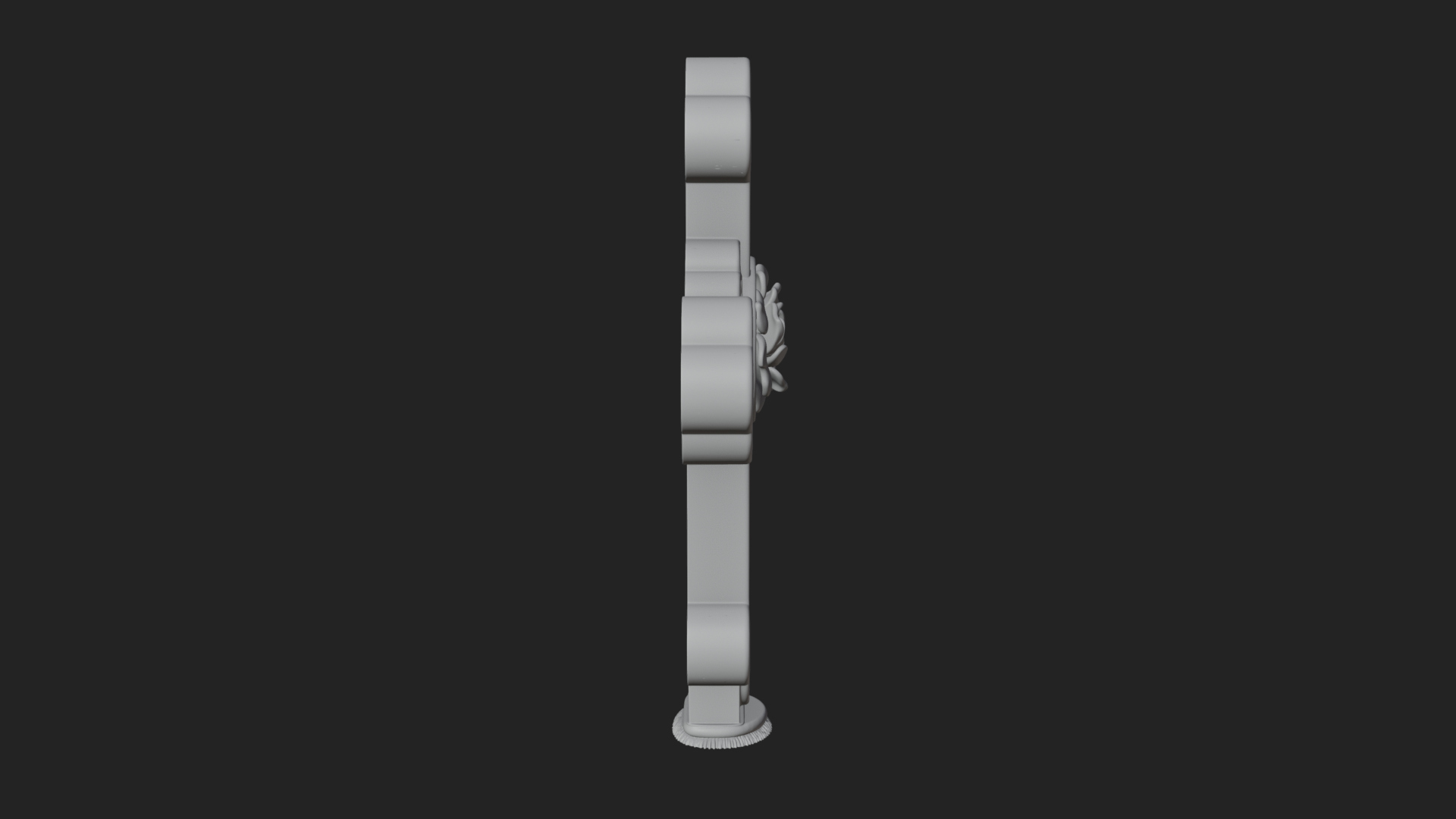 Carved Relief Wall Cross Design 26 3D Print Model 3D Model