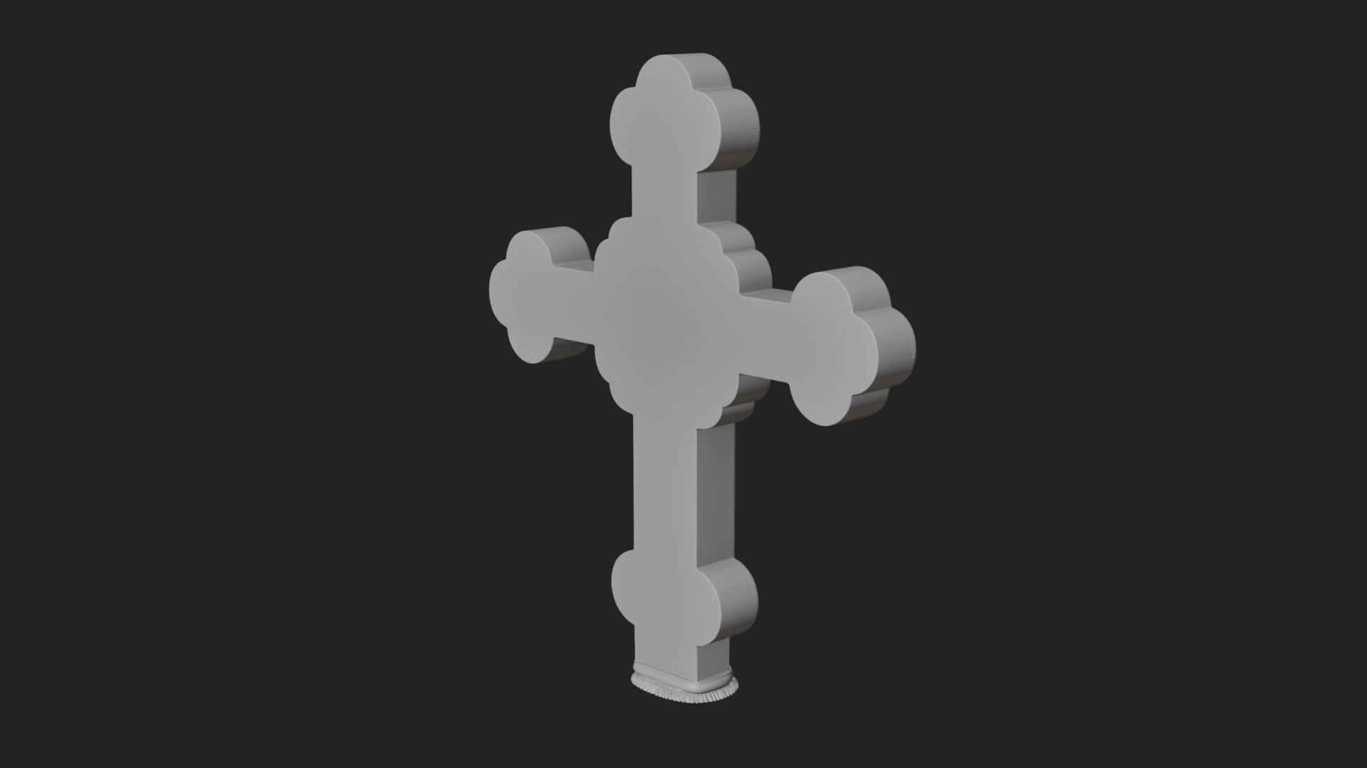 Carved Relief Wall Cross Design 26 3D Print Model 3D Model