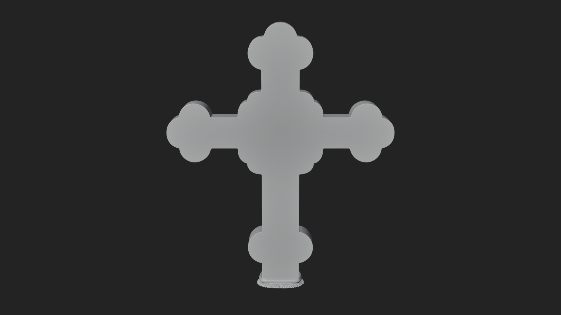 Carved Relief Wall Cross Design 26 3D Print Model 3D Model