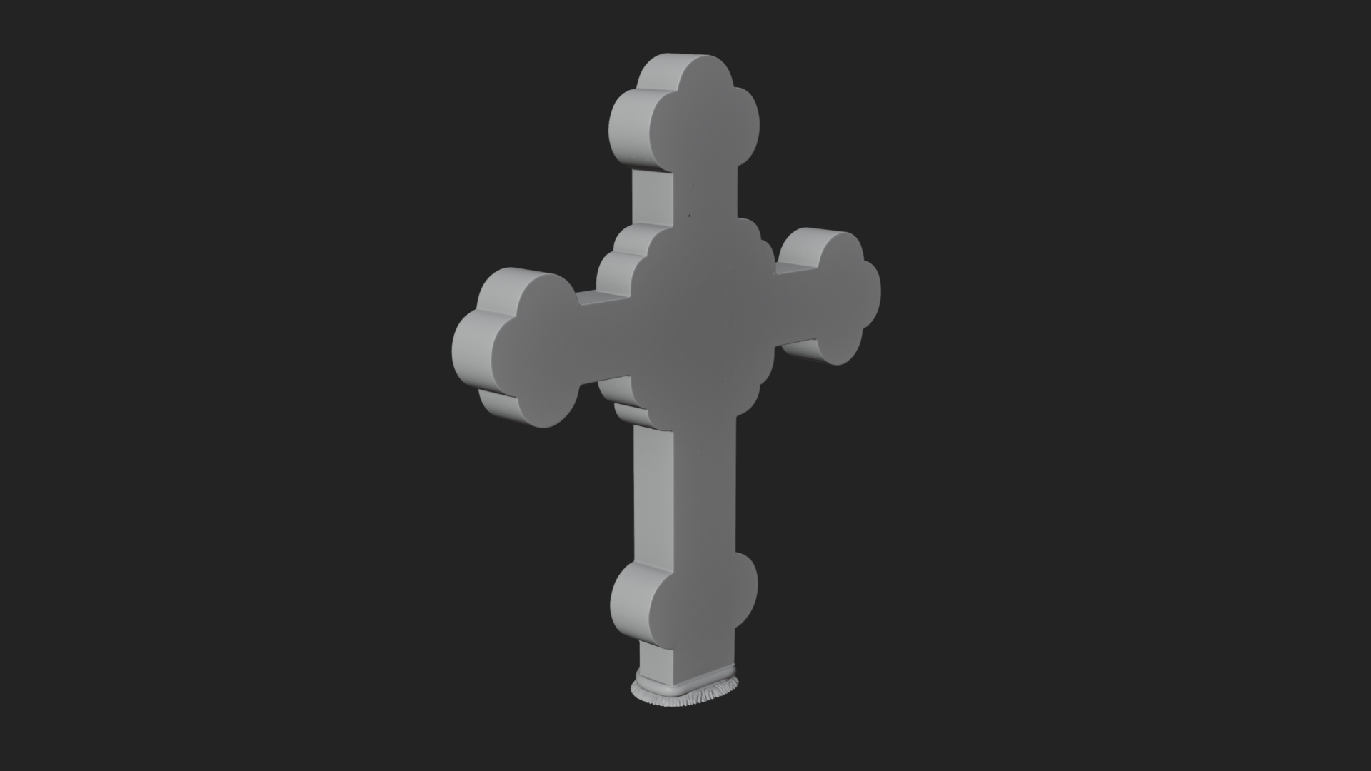 Carved Relief Wall Cross Design 26 3D Print Model 3D Model