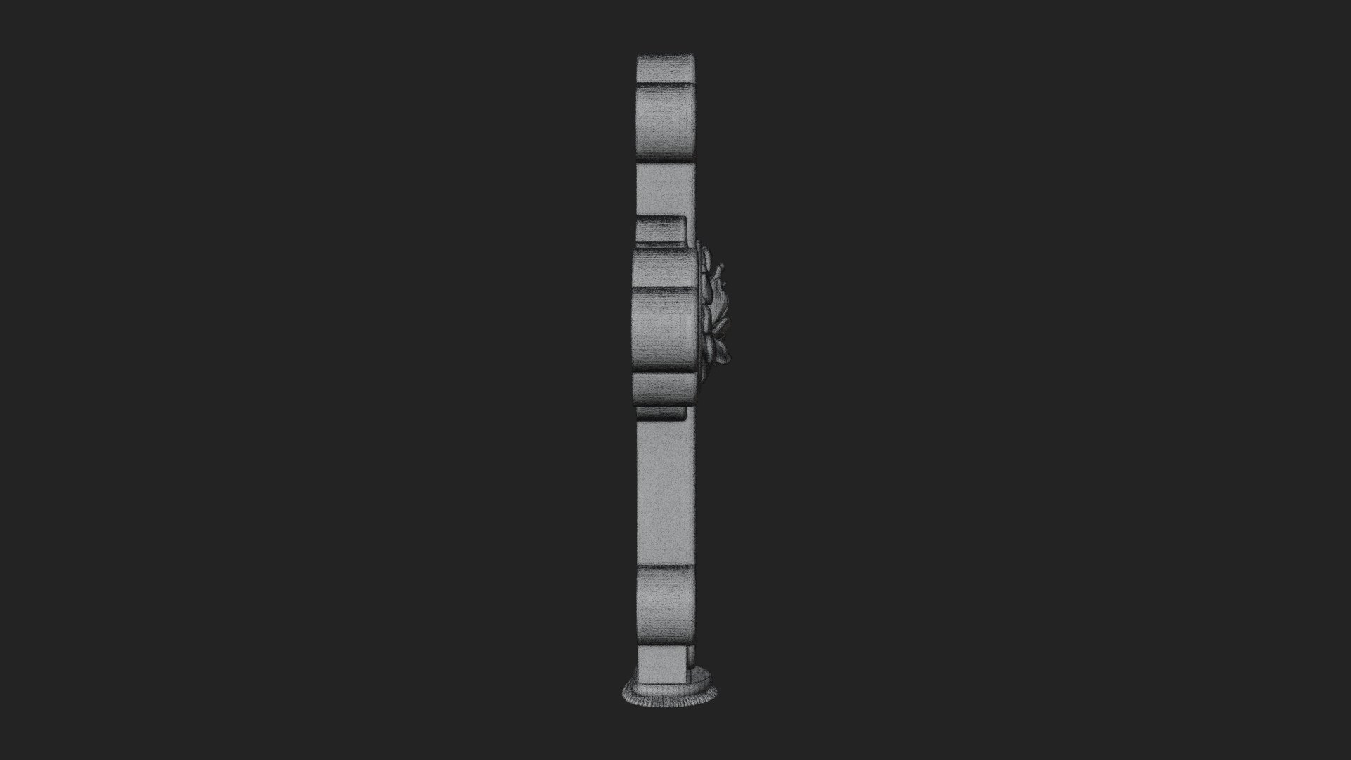 Carved Relief Wall Cross Design 26 3D Print Model 3D Model