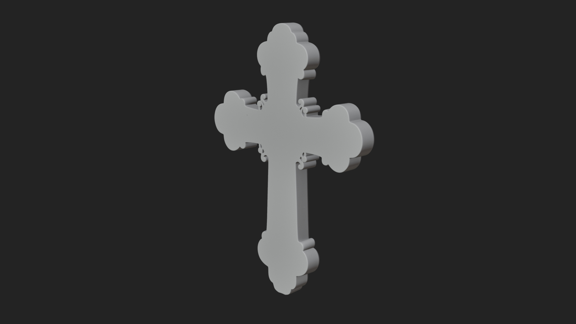 Carved Relief Wall Cross Design 262 3D Print Model 3D Model