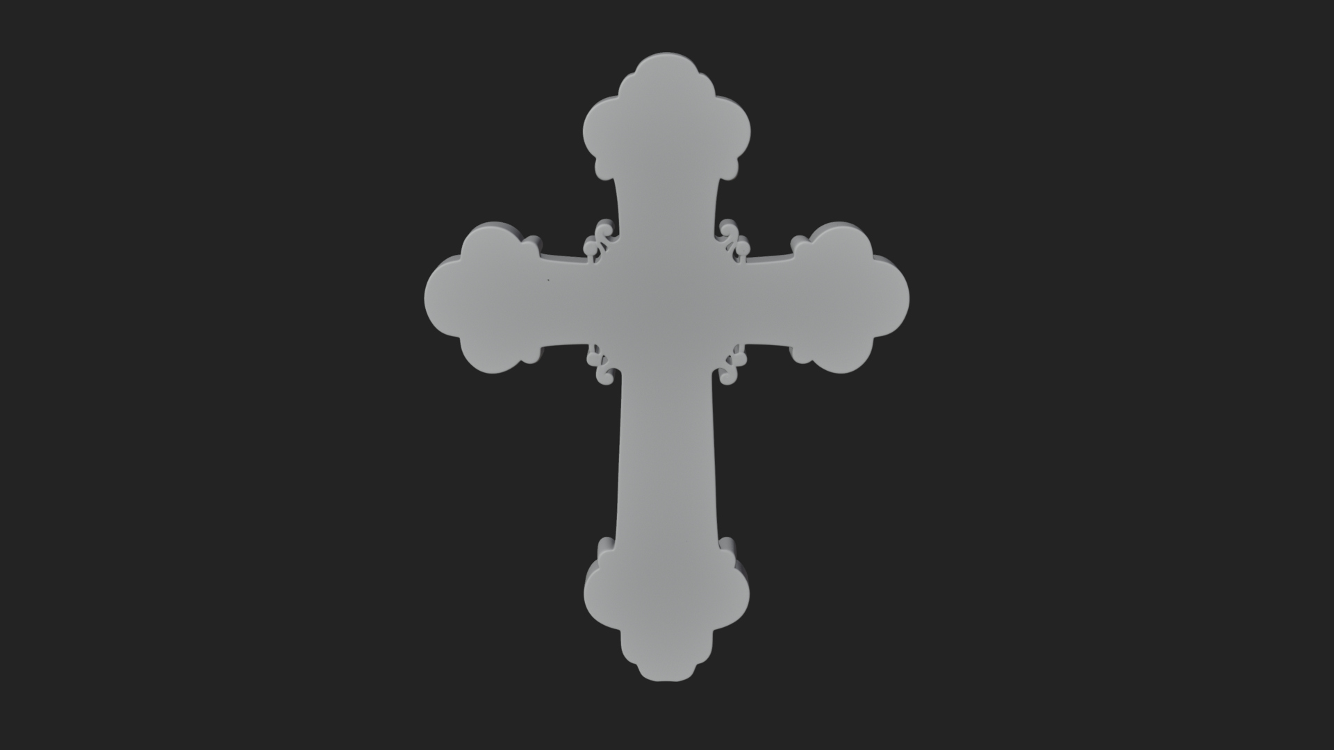 Carved Relief Wall Cross Design 262 3D Print Model 3D Model