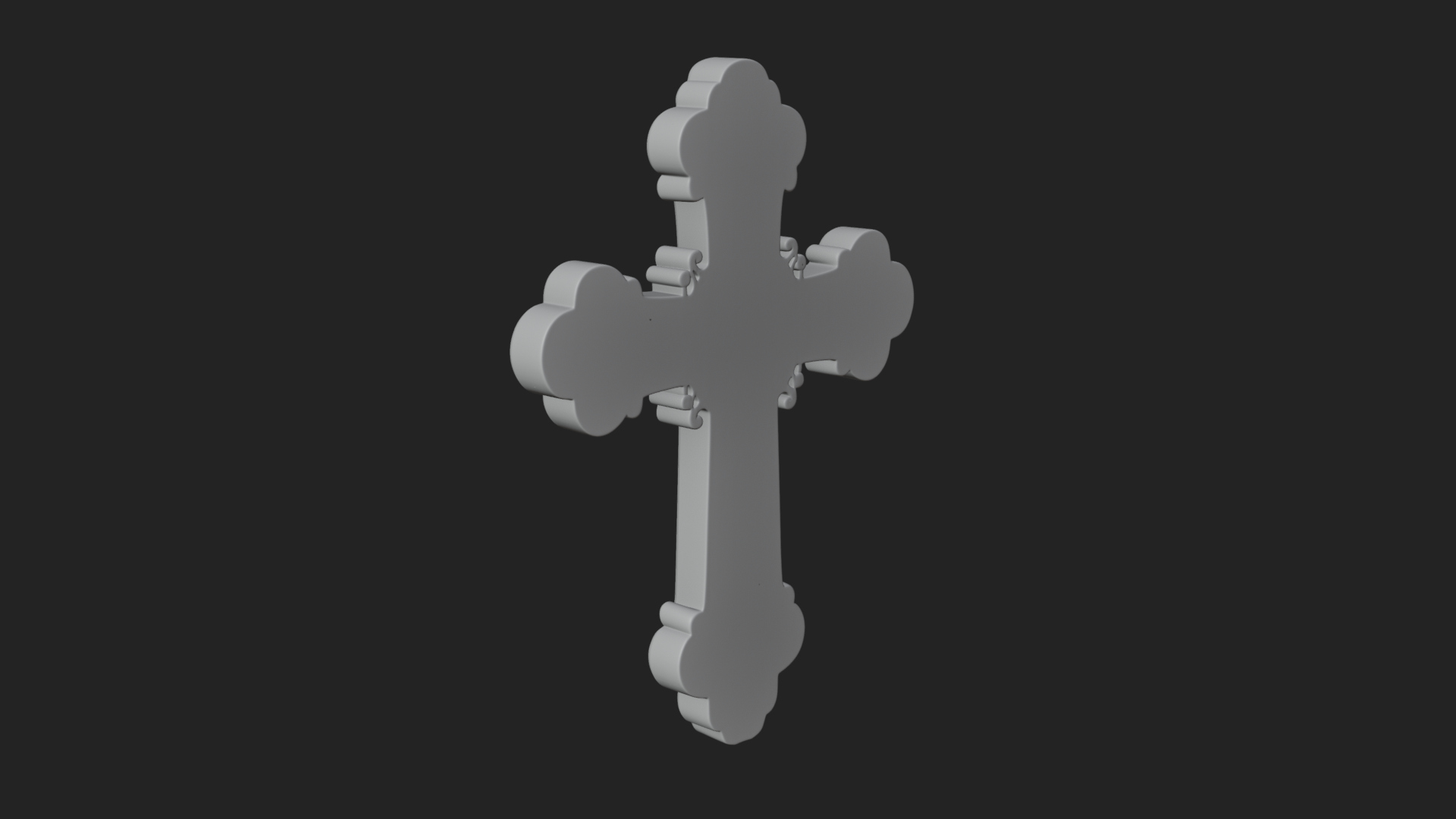 Carved Relief Wall Cross Design 262 3D Print Model 3D Model