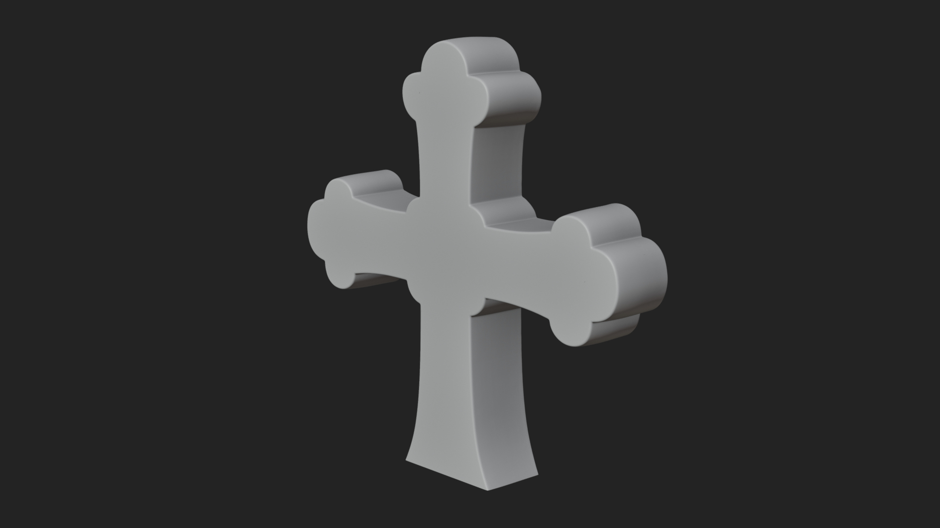 Carved Relief Wall Cross Design 263 3D Print Model 3D Model