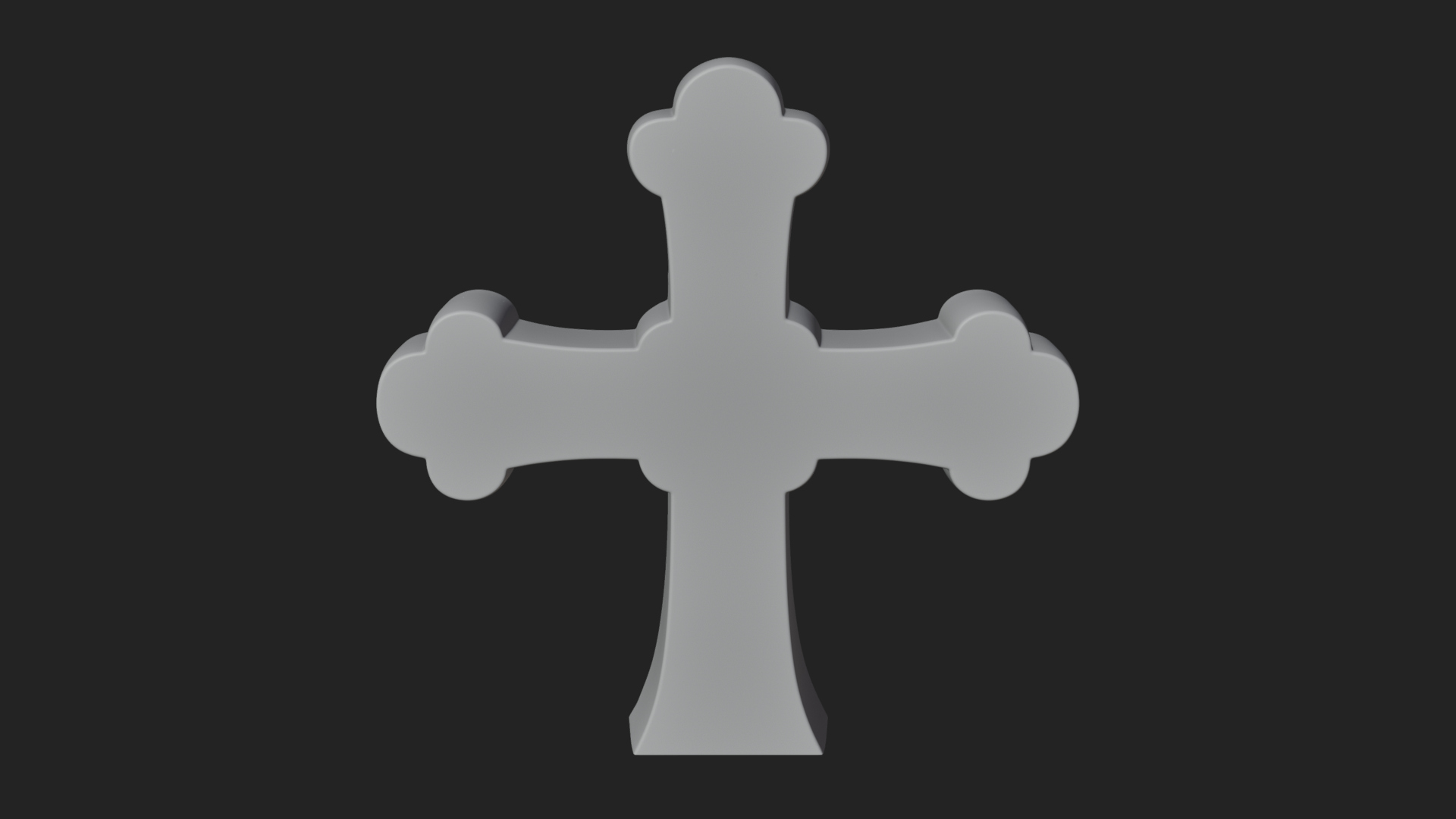 Carved Relief Wall Cross Design 263 3D Print Model 3D Model