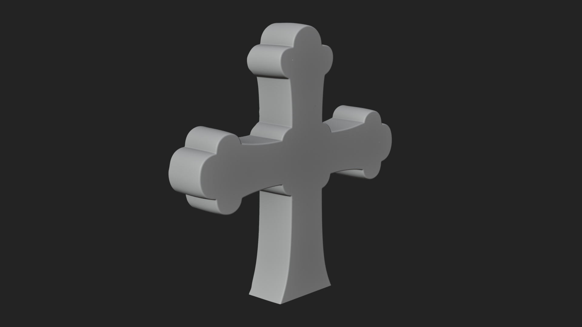 Carved Relief Wall Cross Design 263 3D Print Model 3D Model