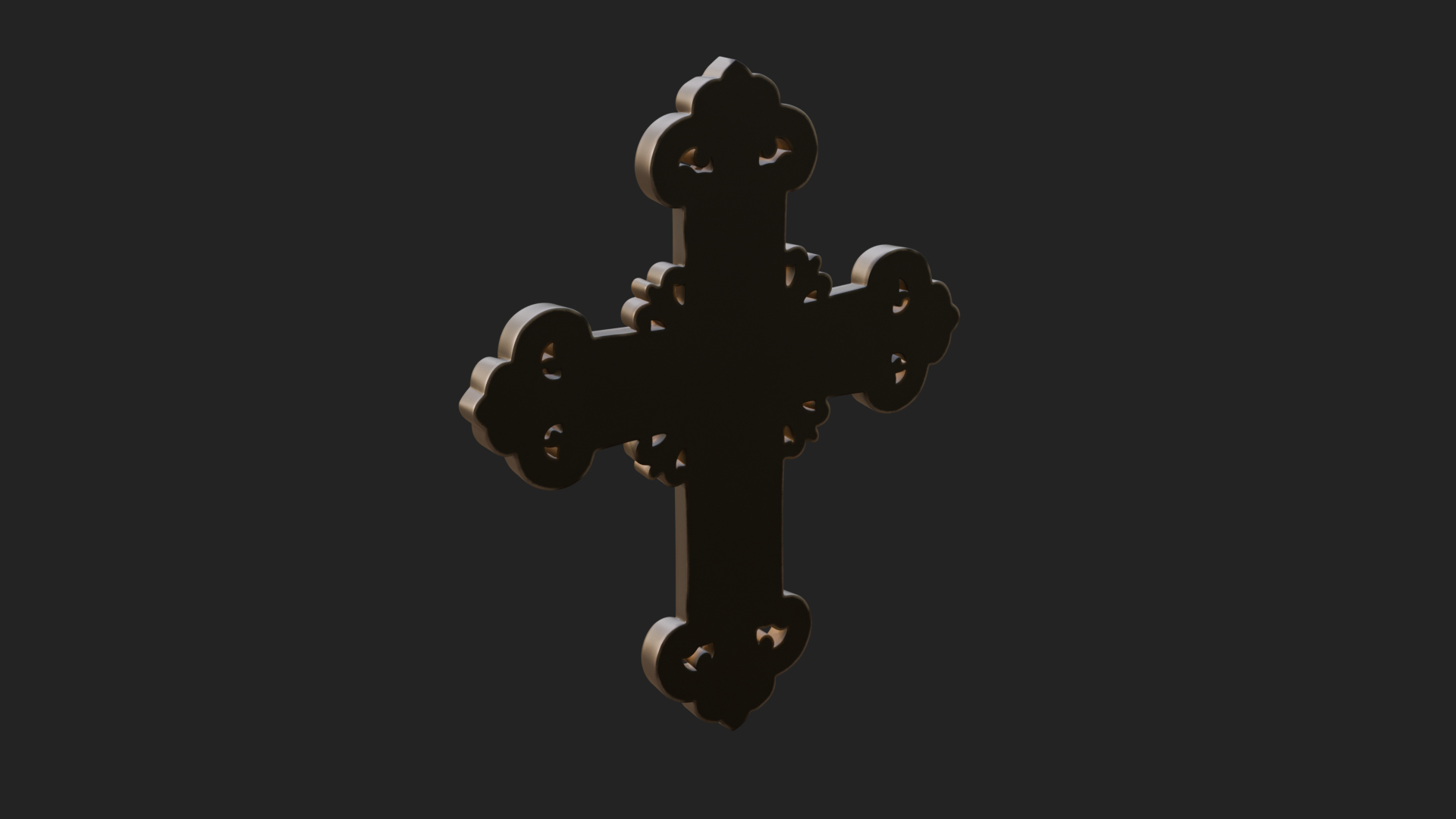 Carved Relief Wall Cross Design 265 3D Print Model 3D Model