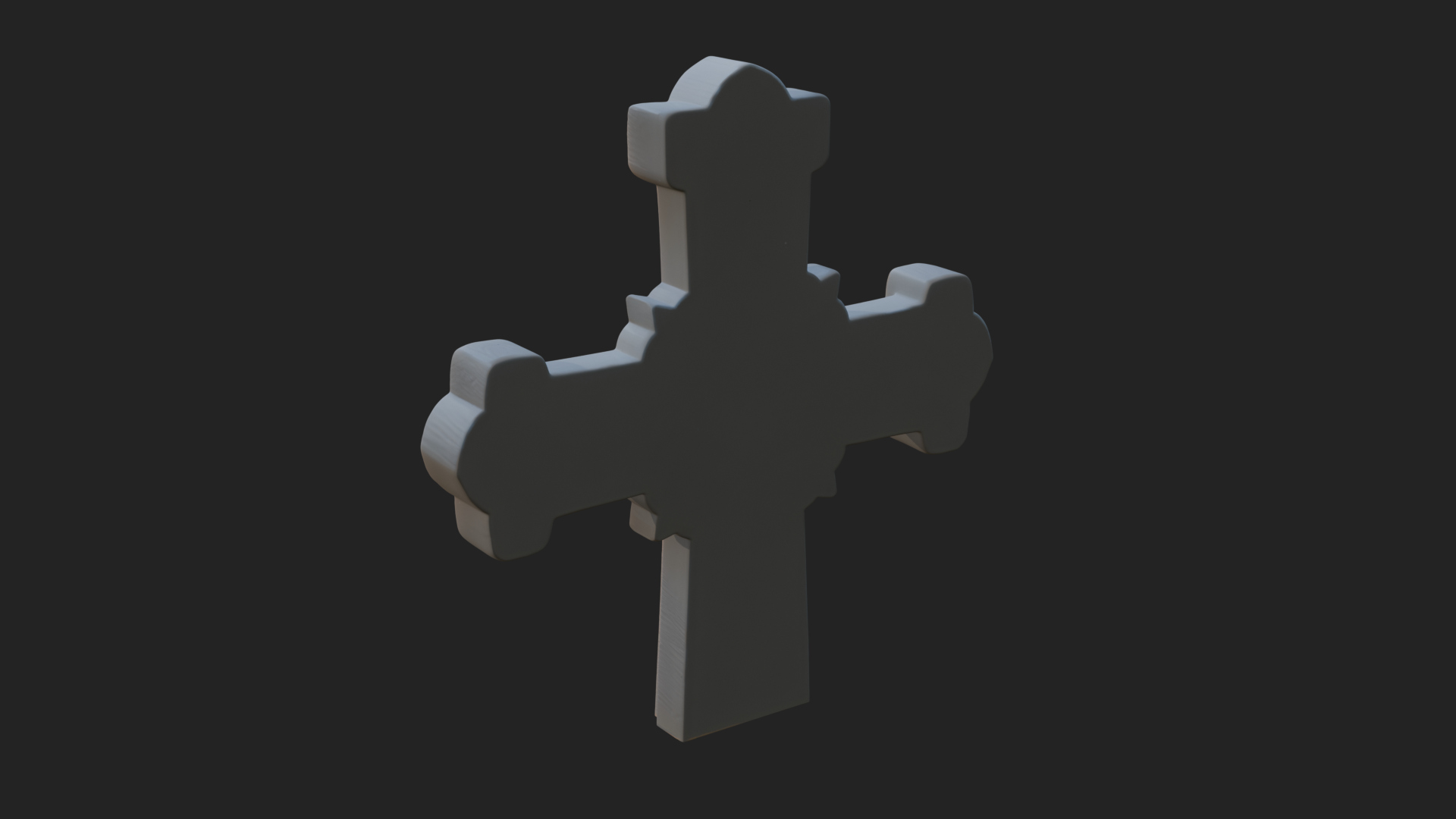 Carved Relief Wall Cross Design 266 3D Print Model 3D Model