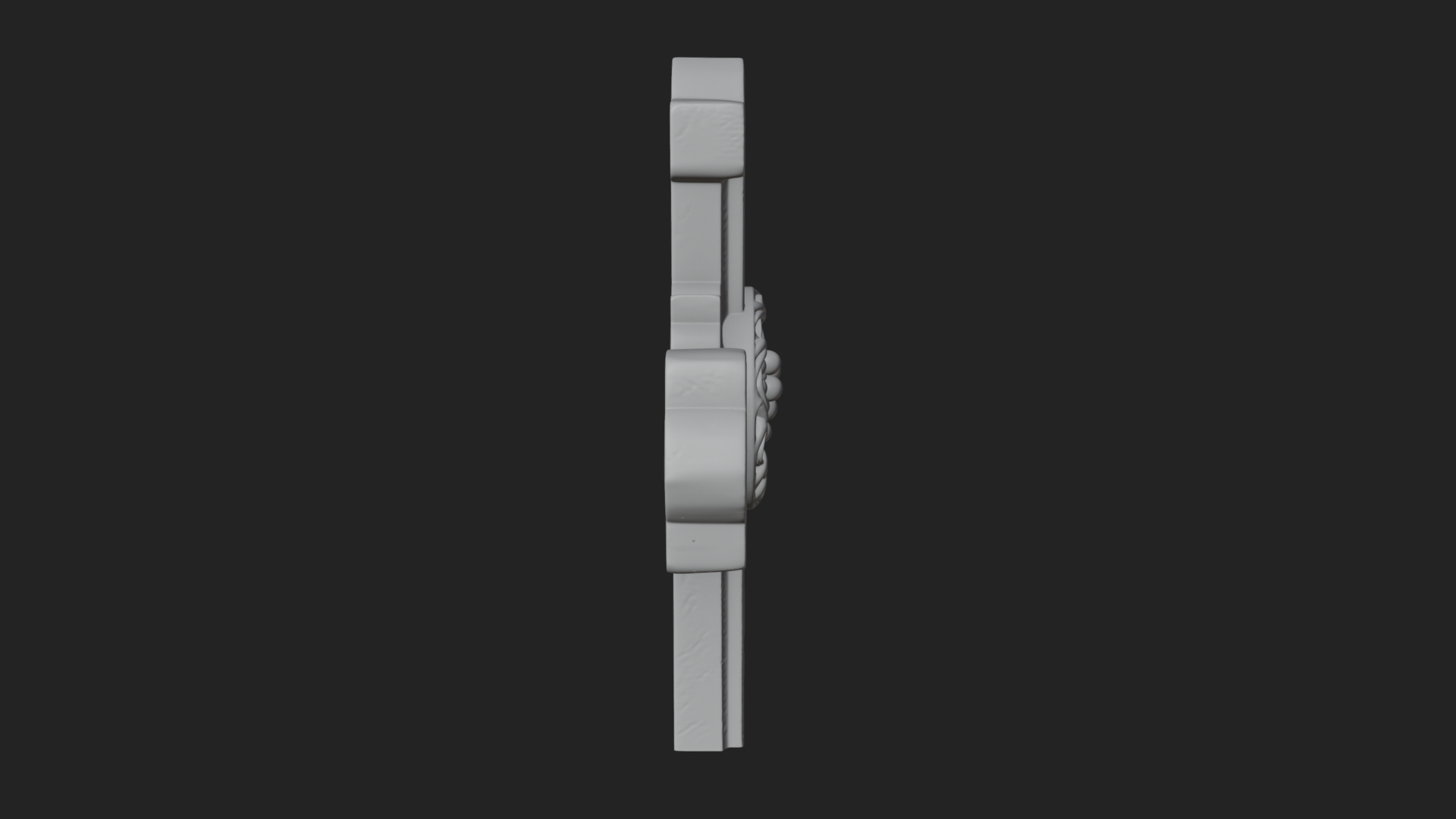 Carved Relief Wall Cross Design 266 3D Print Model 3D Model