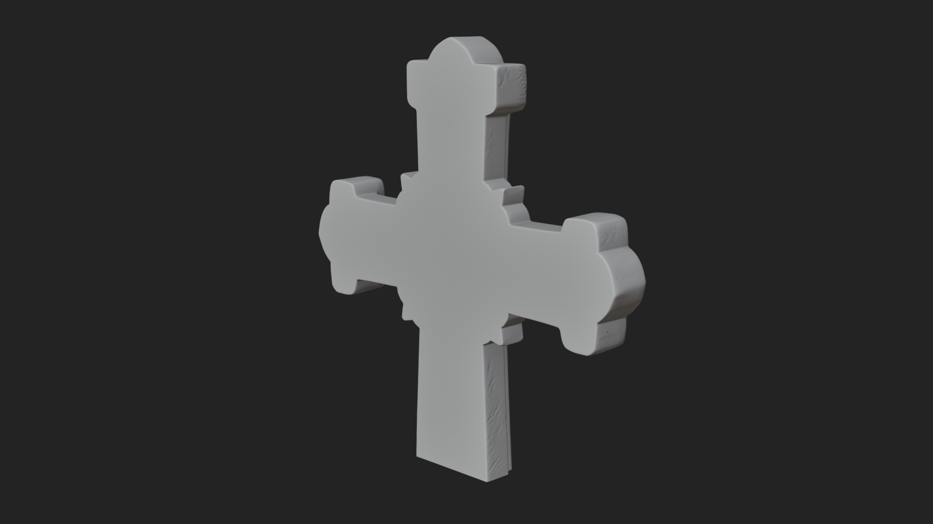 Carved Relief Wall Cross Design 266 3D Print Model 3D Model