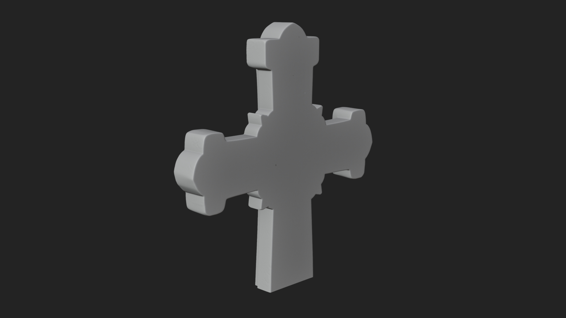 Carved Relief Wall Cross Design 266 3D Print Model 3D Model