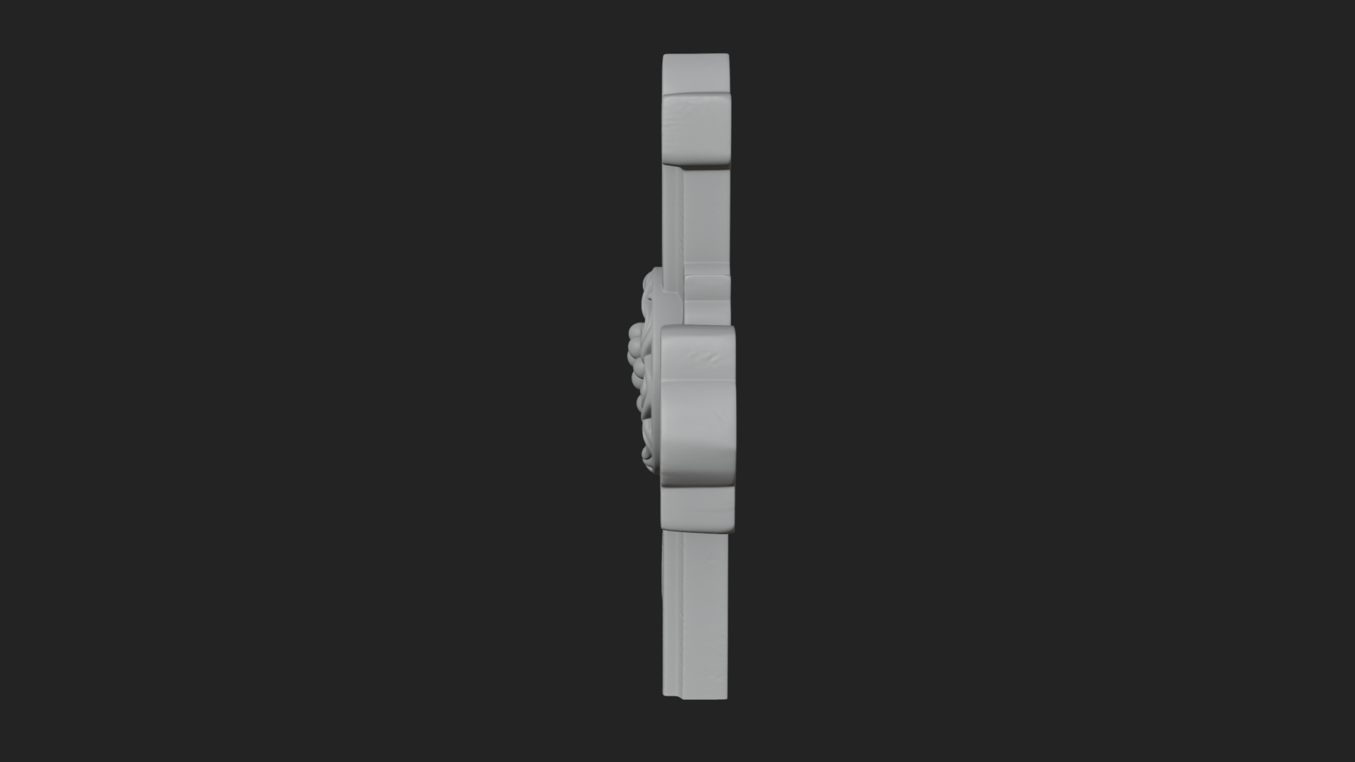 Carved Relief Wall Cross Design 266 3D Print Model 3D Model
