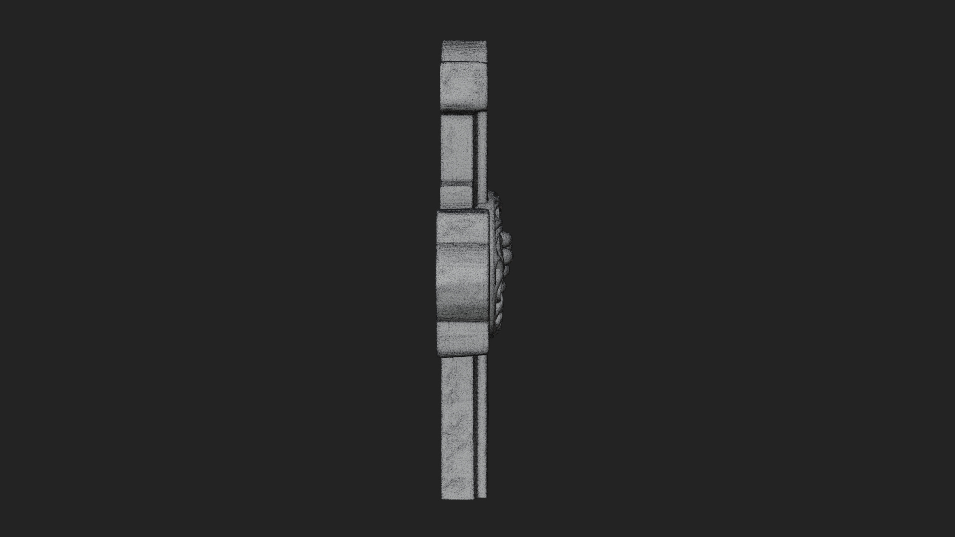 Carved Relief Wall Cross Design 266 3D Print Model 3D Model