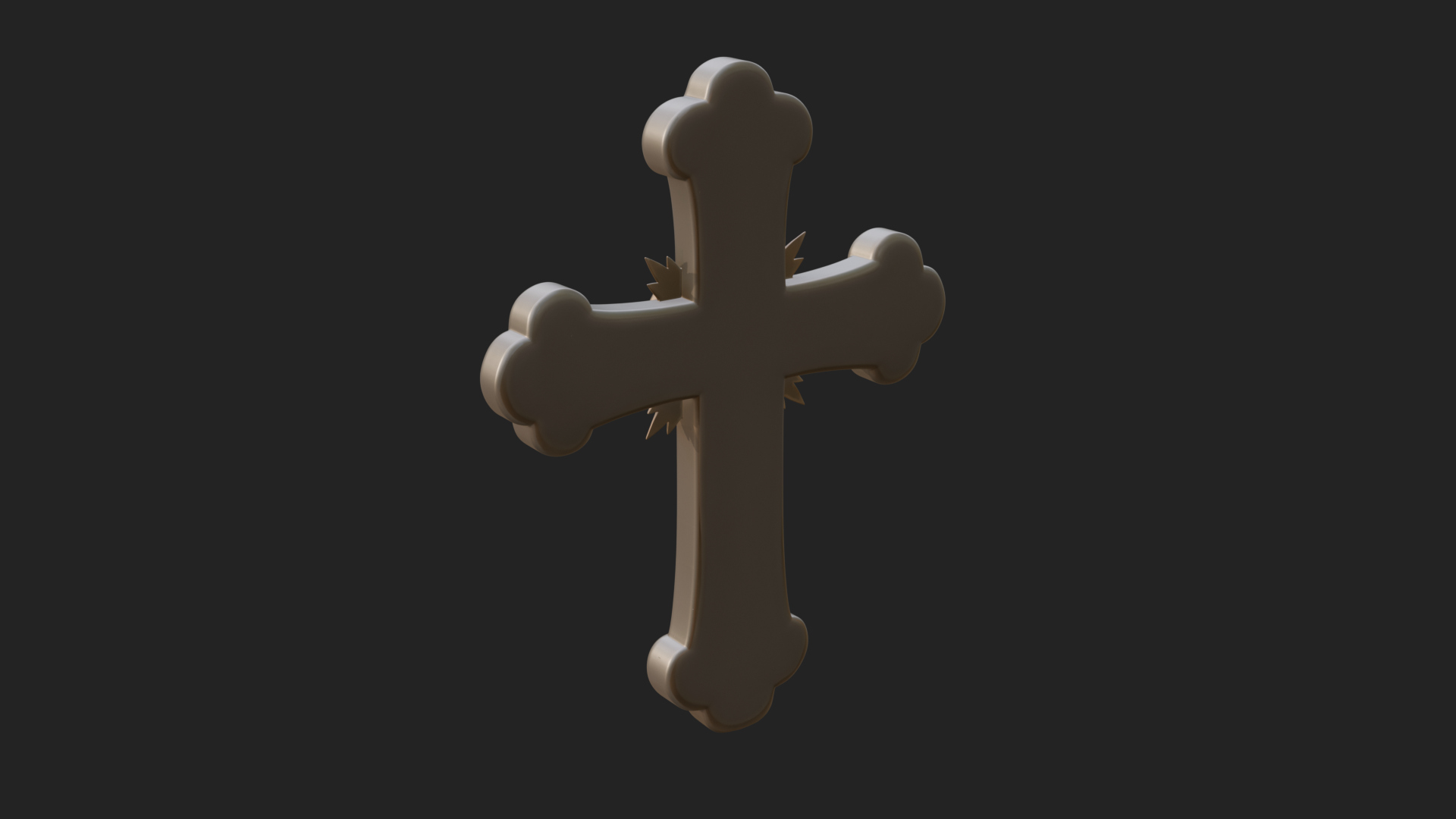 Carved Relief Wall Cross Design 267 3D Print Model 3D Model