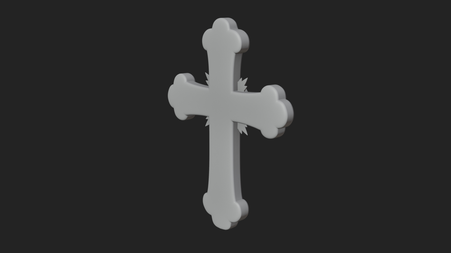 Carved Relief Wall Cross Design 267 3D Print Model 3D Model