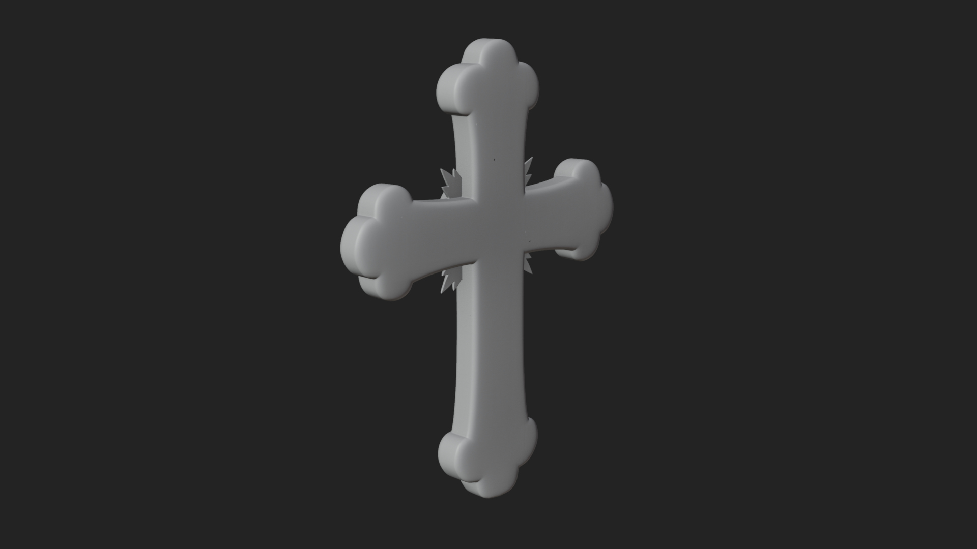 Carved Relief Wall Cross Design 267 3D Print Model 3D Model
