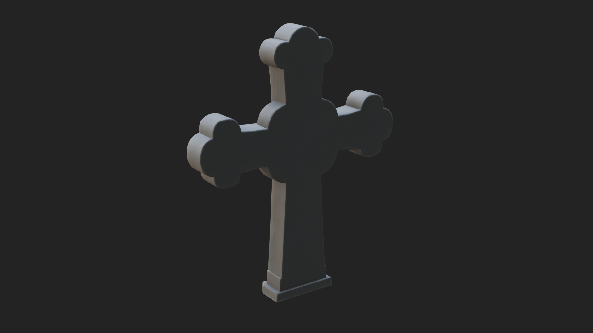 Carved Relief Wall Cross Design 268 3D Print Model 3D Model