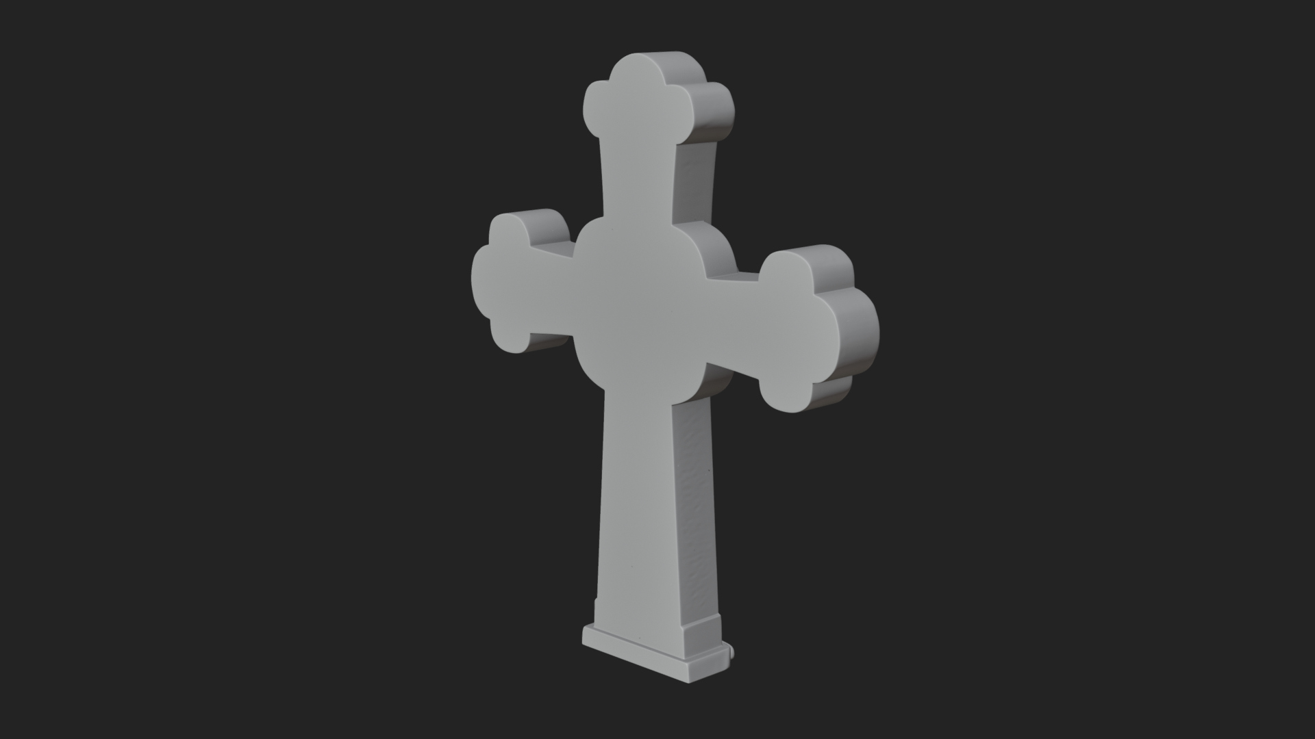 Carved Relief Wall Cross Design 268 3D Print Model 3D Model