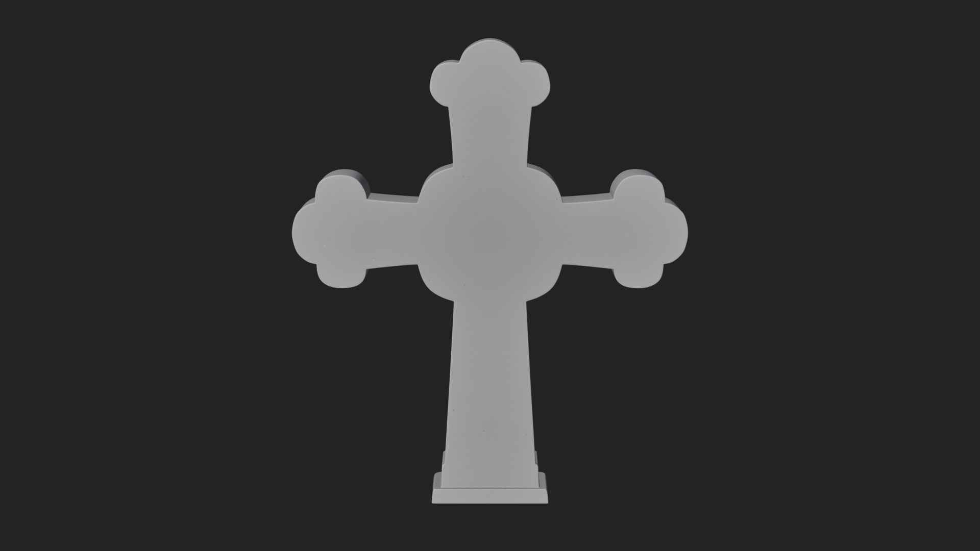 Carved Relief Wall Cross Design 268 3D Print Model 3D Model