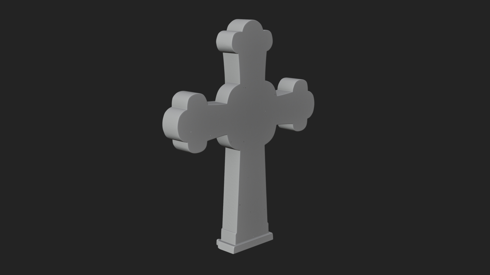 Carved Relief Wall Cross Design 268 3D Print Model 3D Model