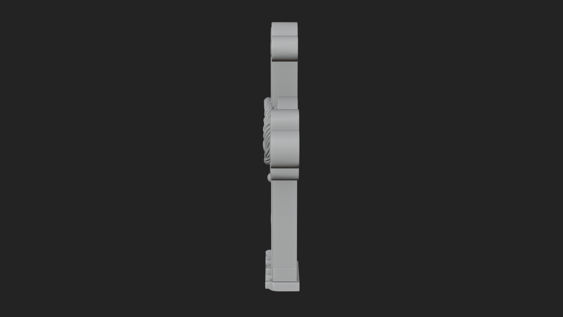 Carved Relief Wall Cross Design 268 3D Print Model 3D Model