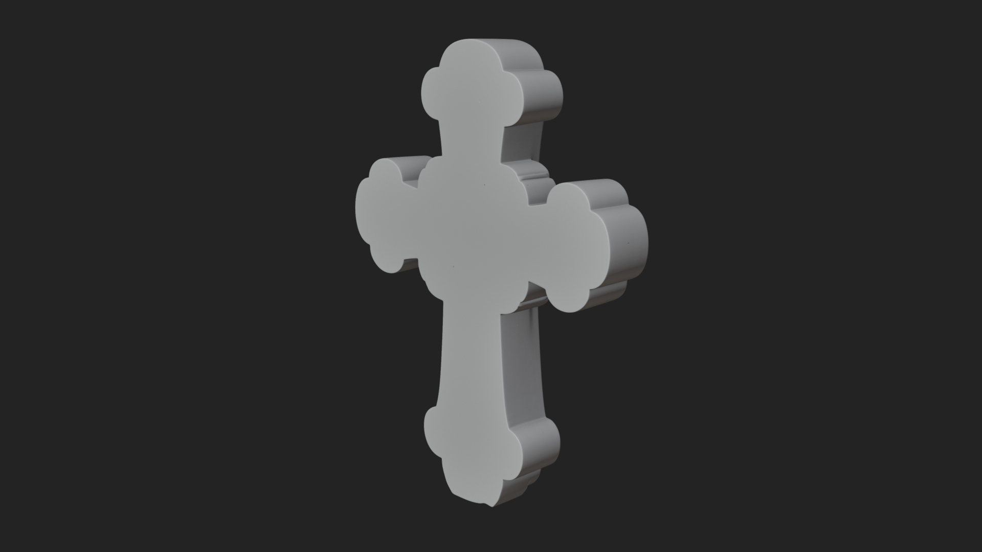 Carved Relief Wall Cross Design 269 3D Print Model 3D Model